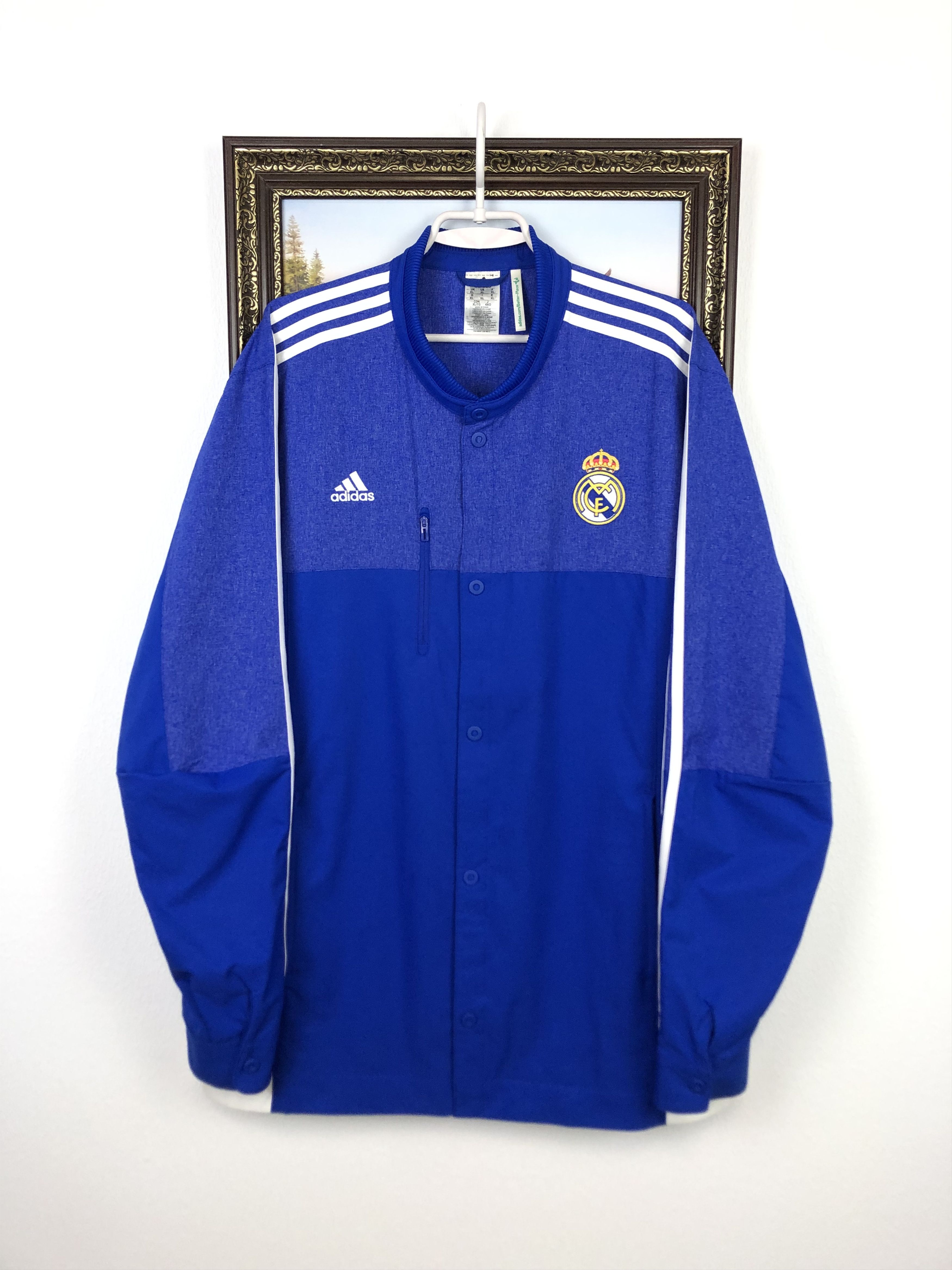 Adidas Adidas Real Madrid Football Jacket Soccer Track Top Rare Size US XL / EU 56 / 4 - 1 Thumbnail