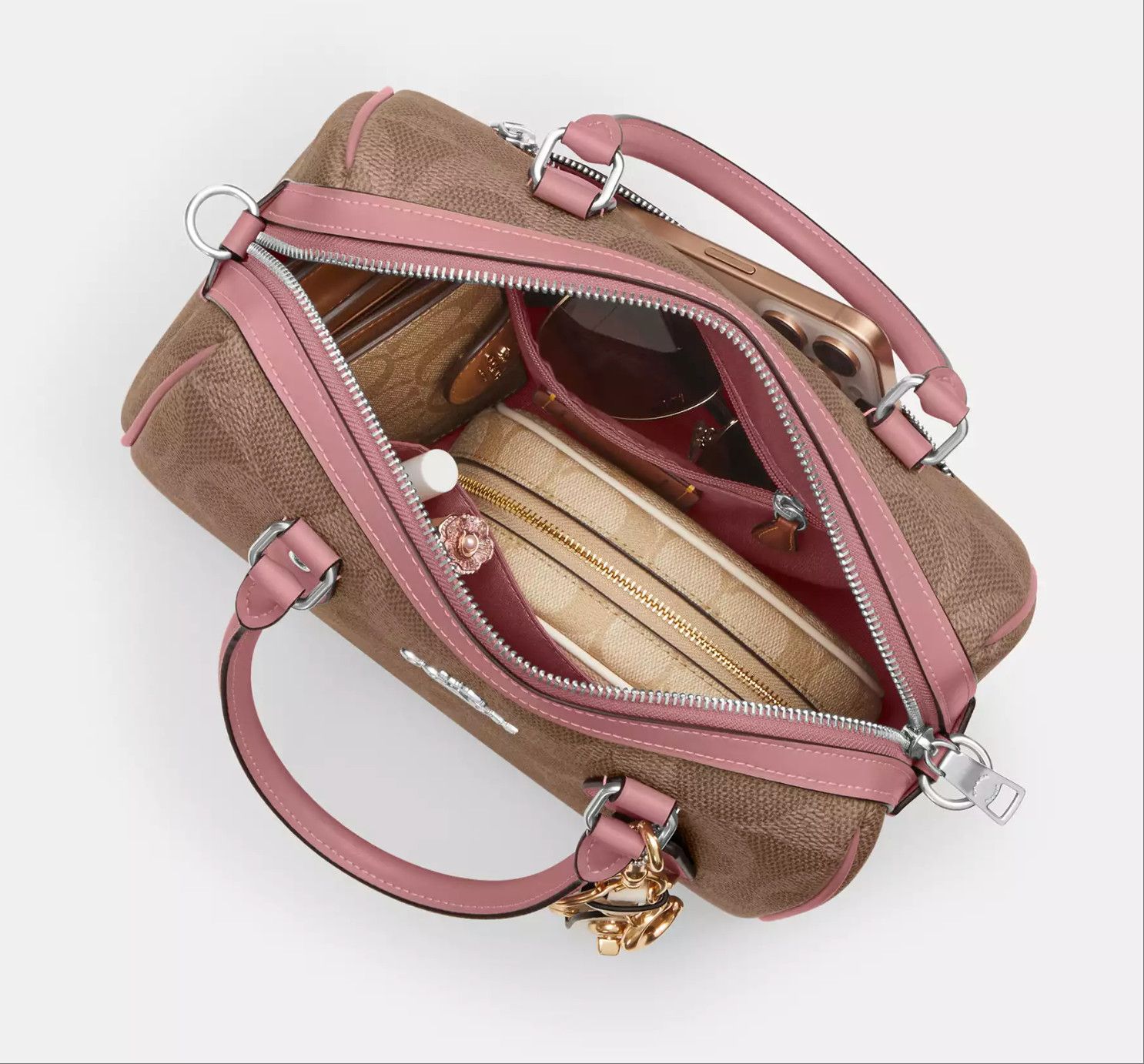 Rowan Satchel Bag In Maxi Signature Canvas CCD76