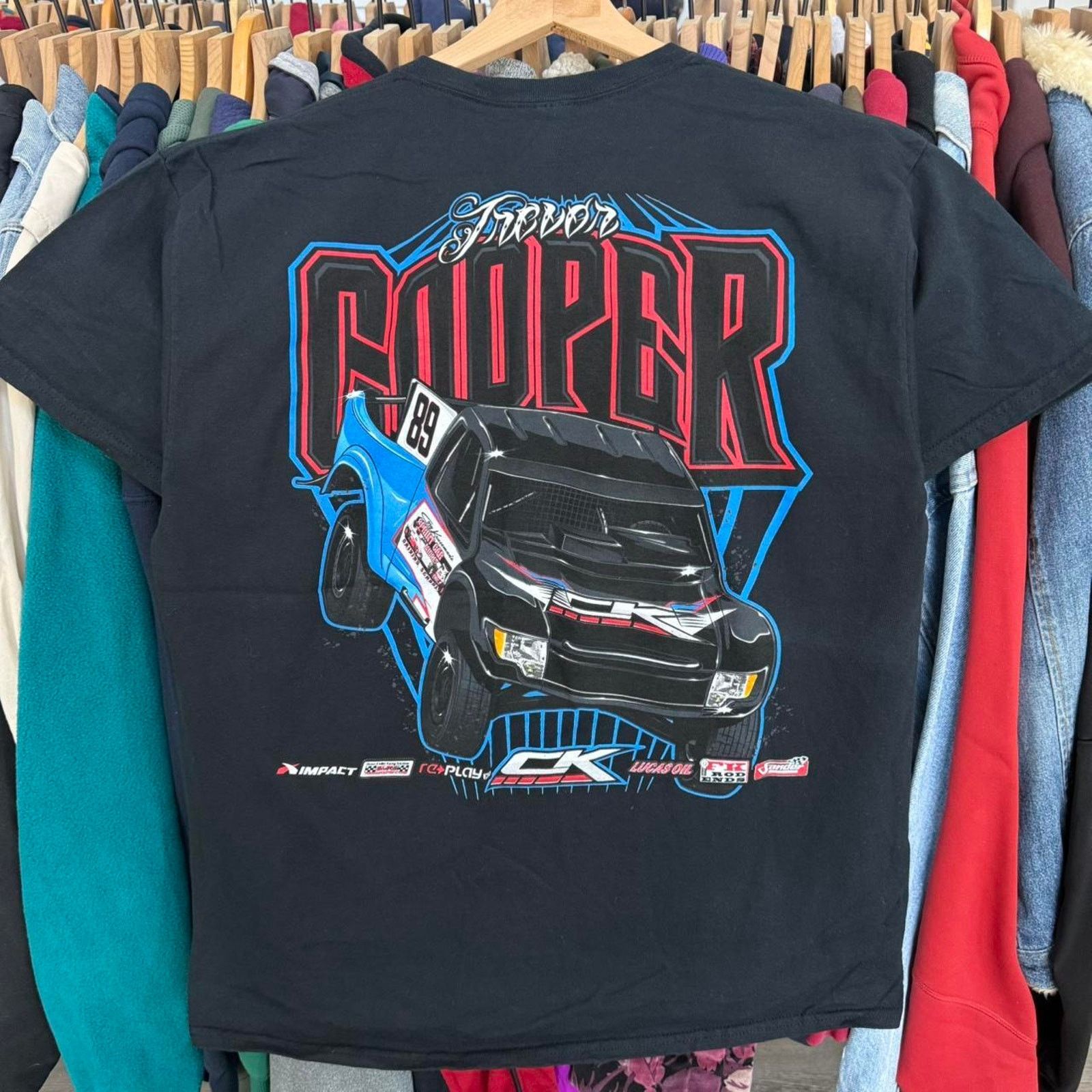 Other Vintage Y2K Trevor Cooper Racing Tee Black Size US L / EU 52-54 / 3 - 1 Thumbnail