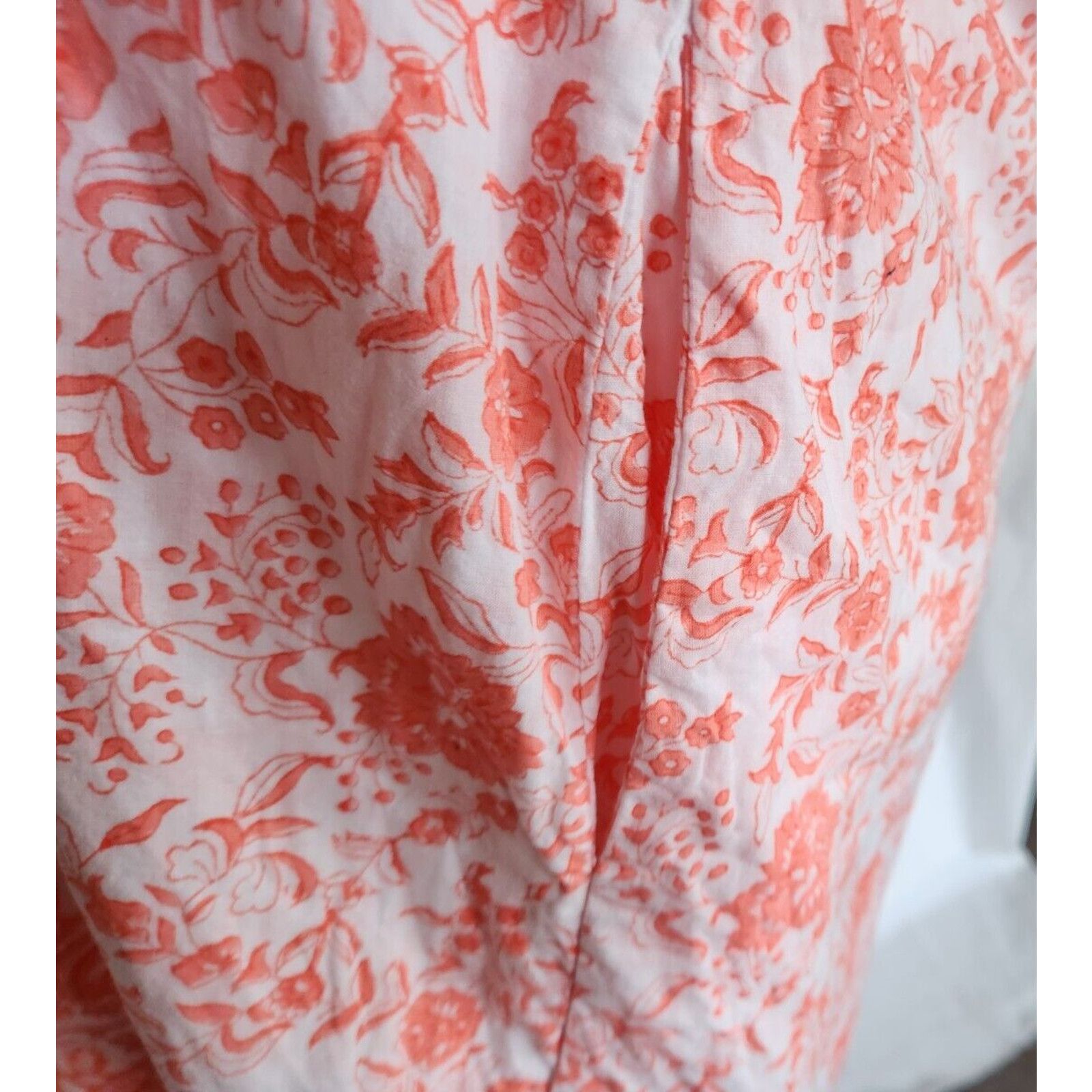 Anthropologie Anthropologie Sue Sartor Coral Satsuma Shirt Dress Medium Size M / US 6-8 / IT 42-44 - 7 Thumbnail