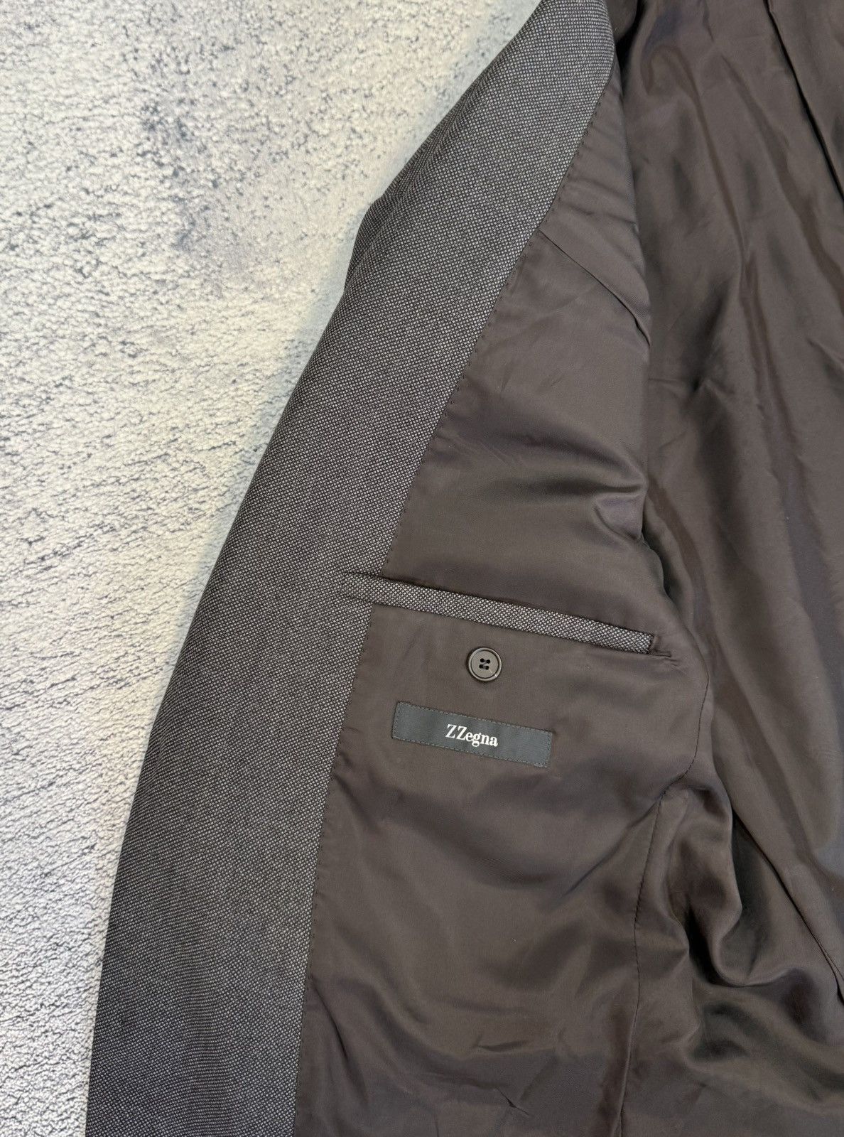Z Zegna Z Zegna Wool Suit 2 Piece EU52R US42R Drop7 Gray Men Wool Size 42R - 5 Thumbnail