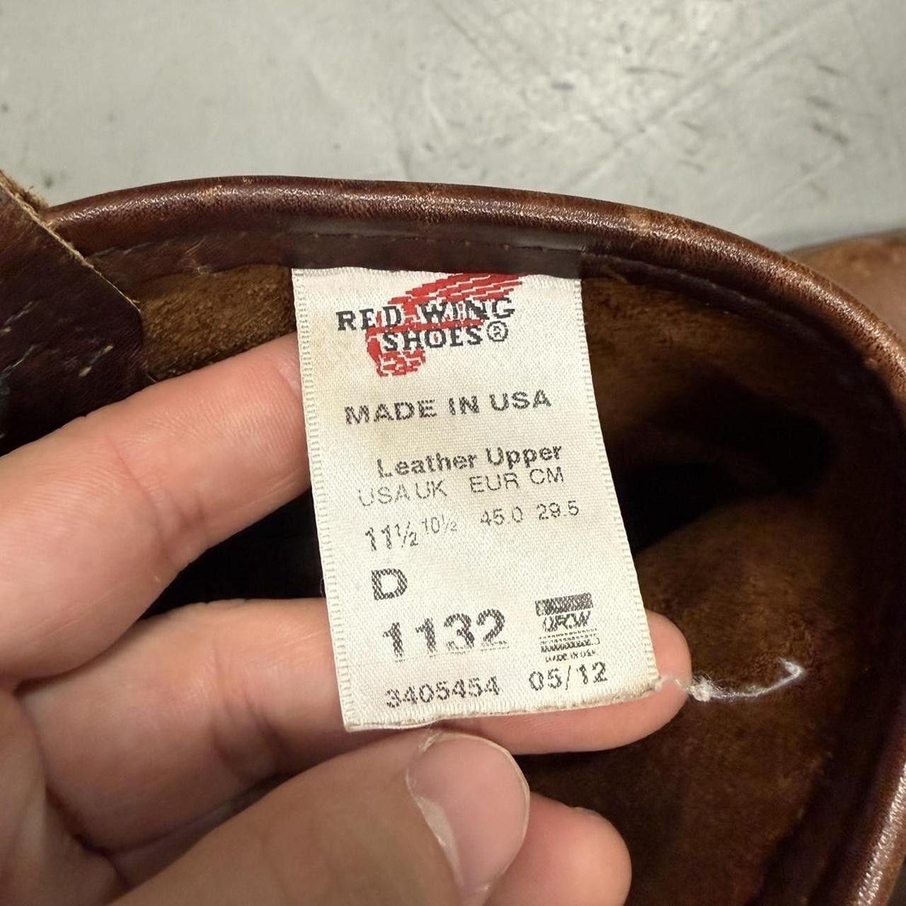 Red Wing Red Wing Boots 11.5 Brown Leather Oil Resisting USA 1132 Size US 11.5 / EU 44-45 - 4 Thumbnail