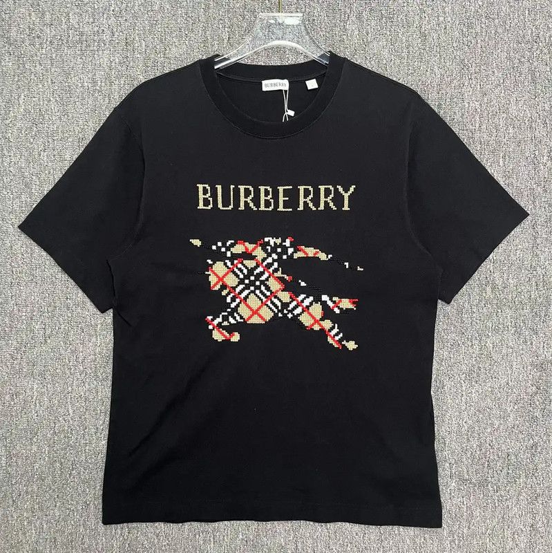 Burberry Burberry Black Cotton Men's T-Shirt Size US M / EU 48-50 / 2 - 1 Thumbnail