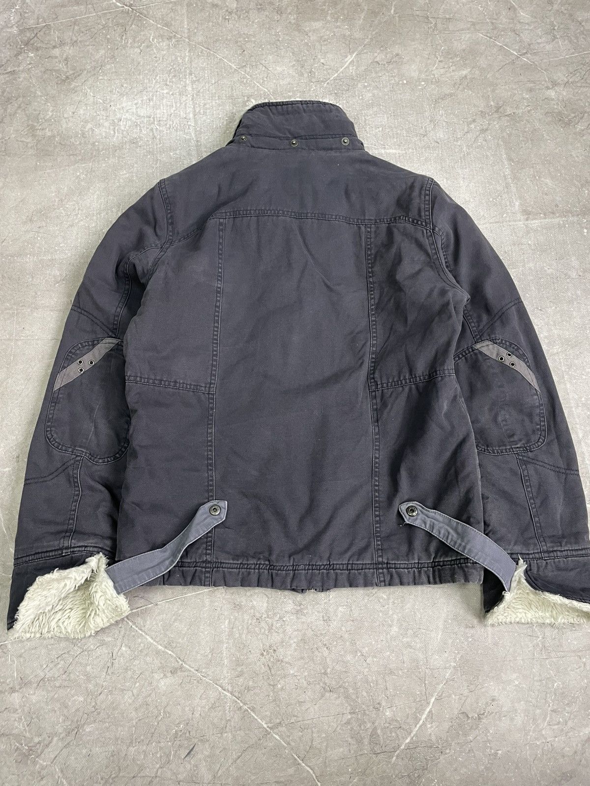 Hysteric Glamour Canvas y2k fur jacket vintage cropped military style Size US M / EU 48-50 / 2 - 8 Thumbnail