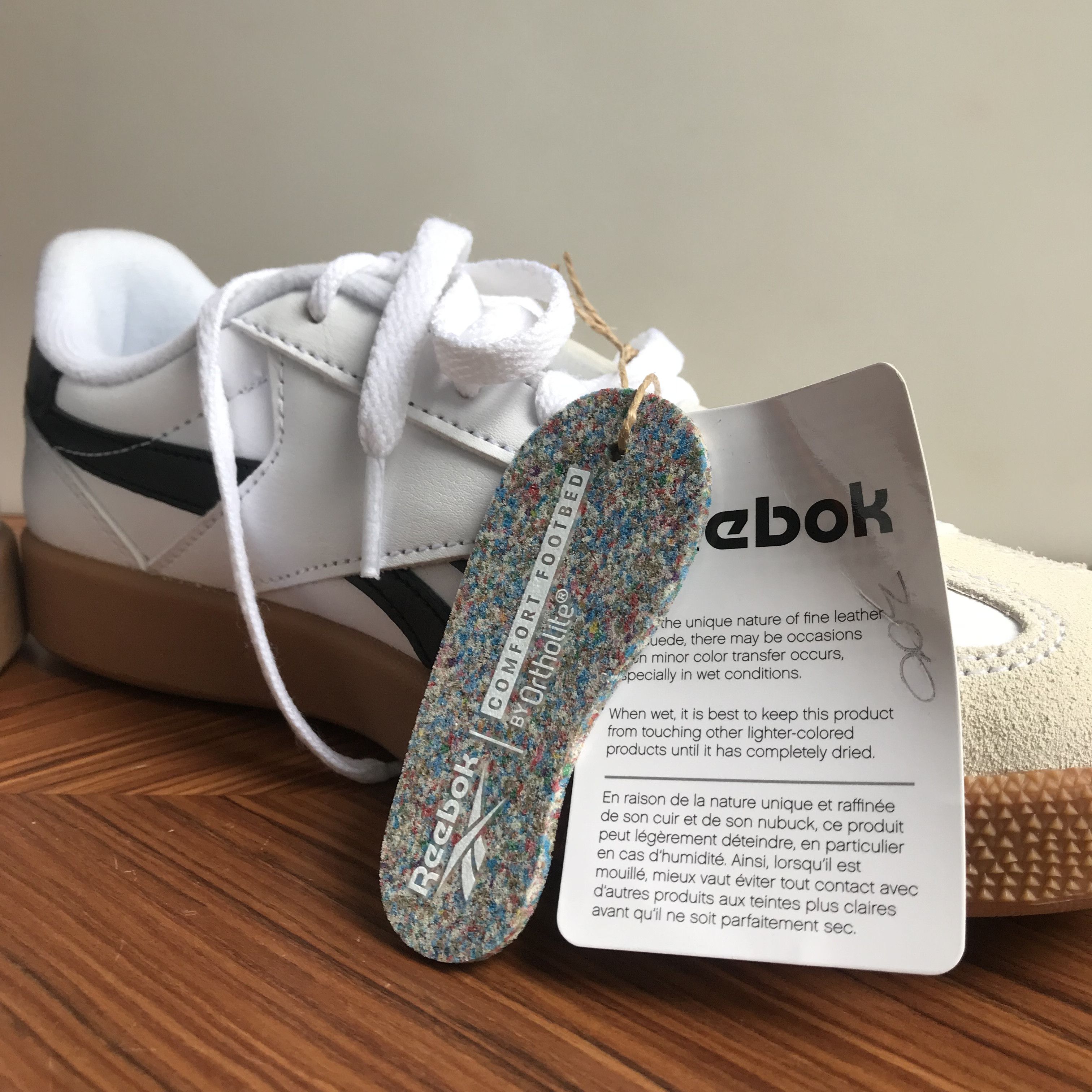 Reebok REEBOK SMASH EDGE WHITE Black lined Gum Sole Size 5uk 37.5 Size US 5 / EU 37 - 6 Thumbnail