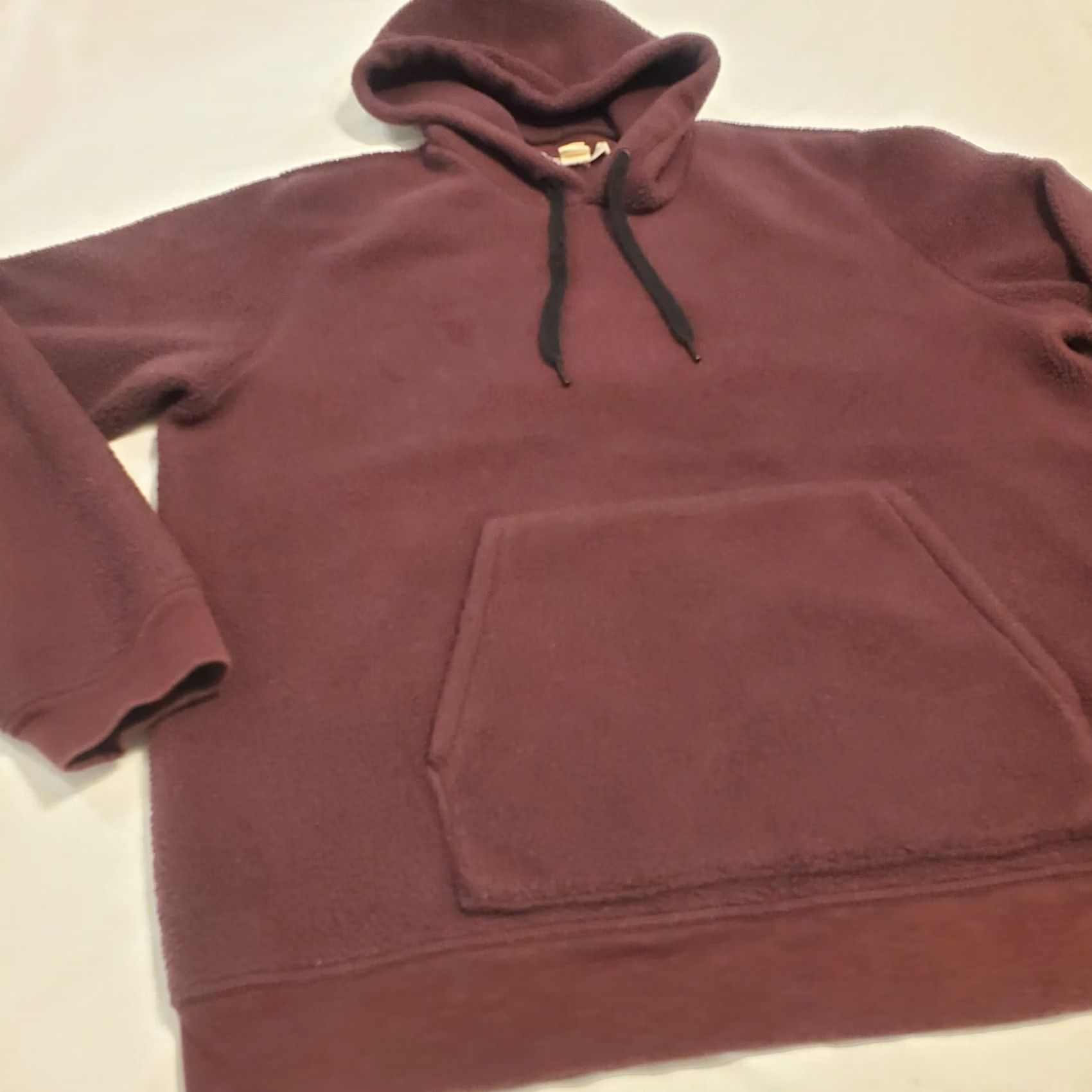 Outerknown Outerknown Pullover Hoodie Fleece Maroon Red Fuzzy Hooded XL Men Size US XL / EU 56 / 4 - 4 Thumbnail