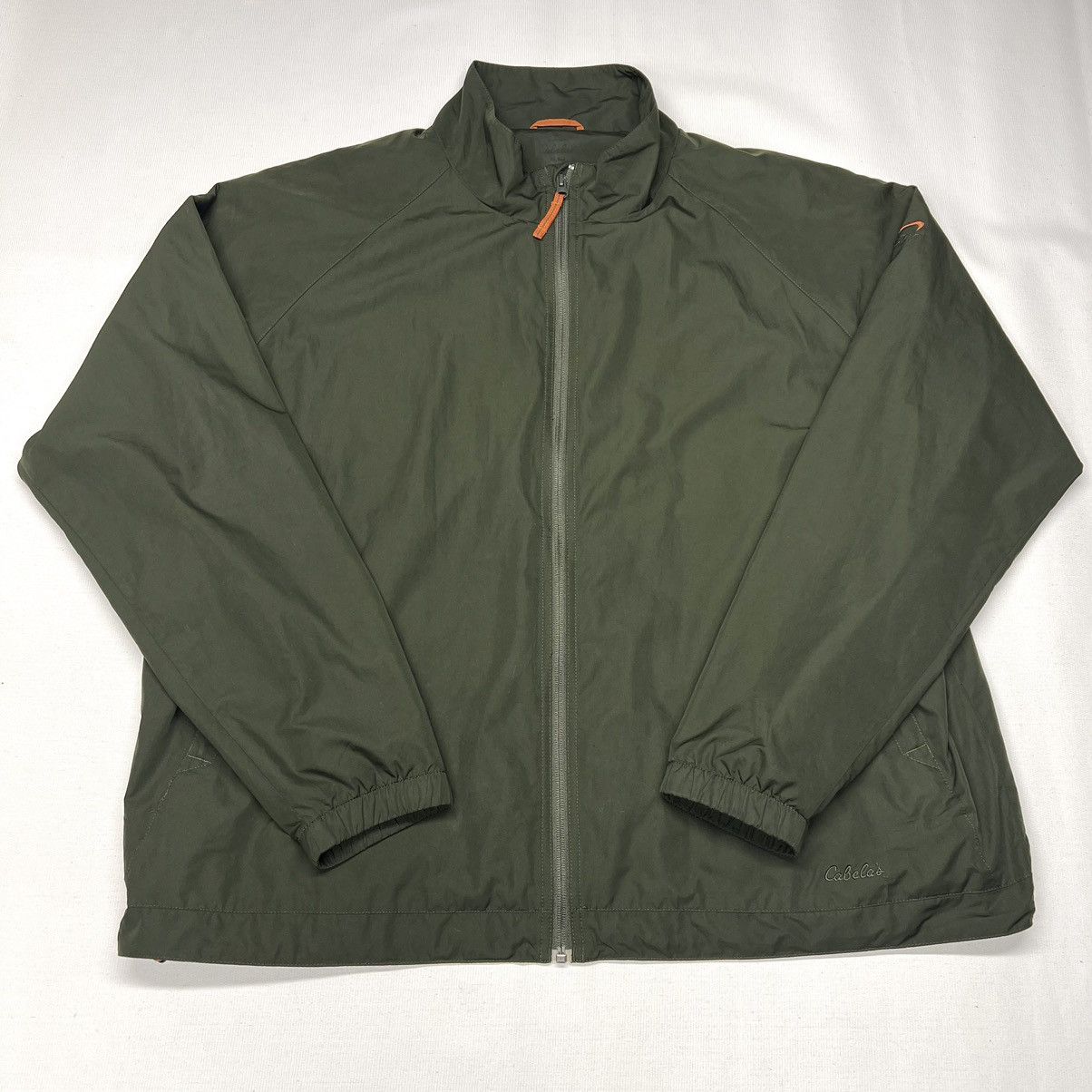 Cabelas Cabelas Windbreaker Jacket Green Windcrest Outdoor Zip Shell Size US XL / EU 56 / 4 - 1 Thumbnail