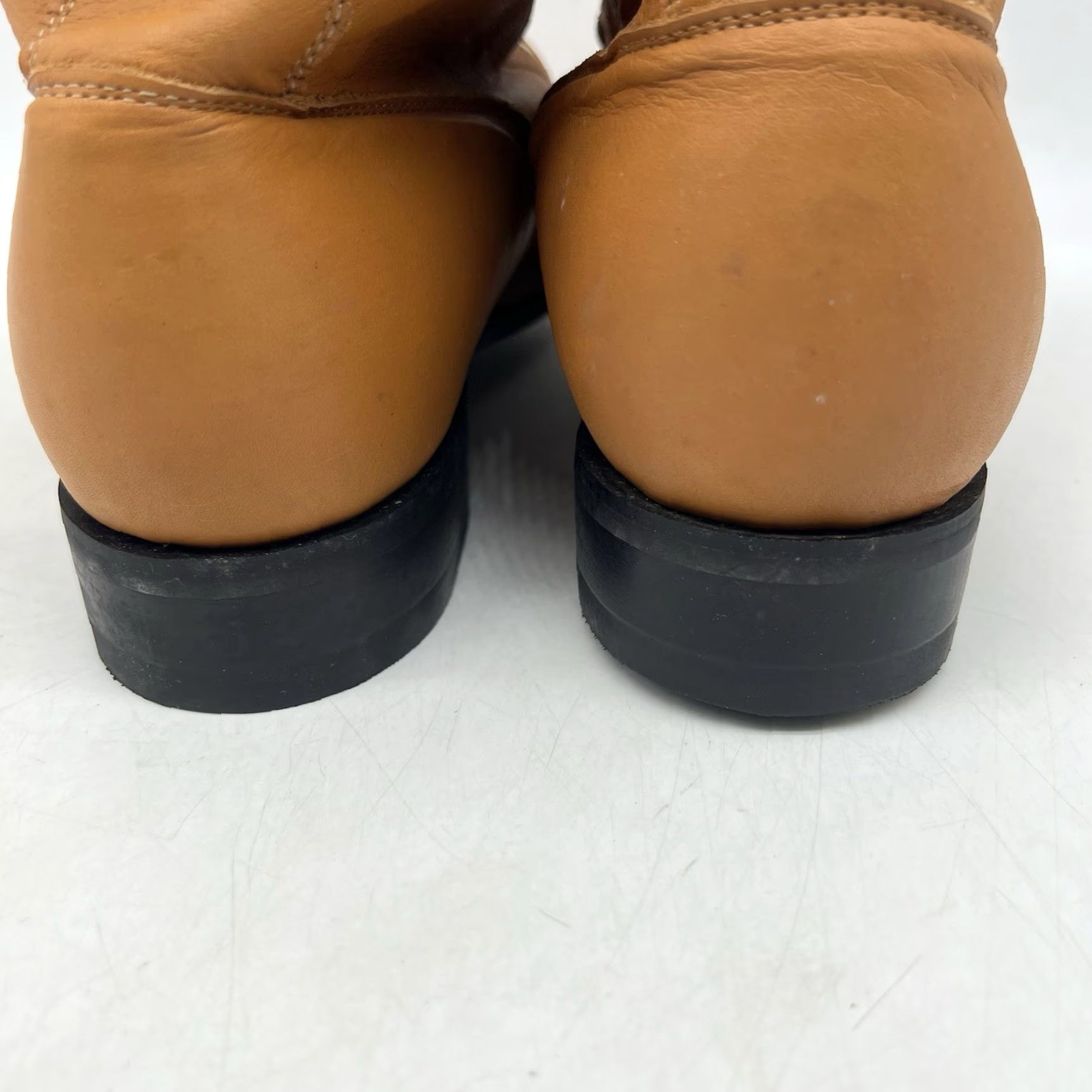 Justin Boots VINTAGE Justin Boots Western Boots Mens Size 12 D Leather Brown Ankle Lace Cowboy 90s Size US 12 / EU 45 - 6 Thumbnail