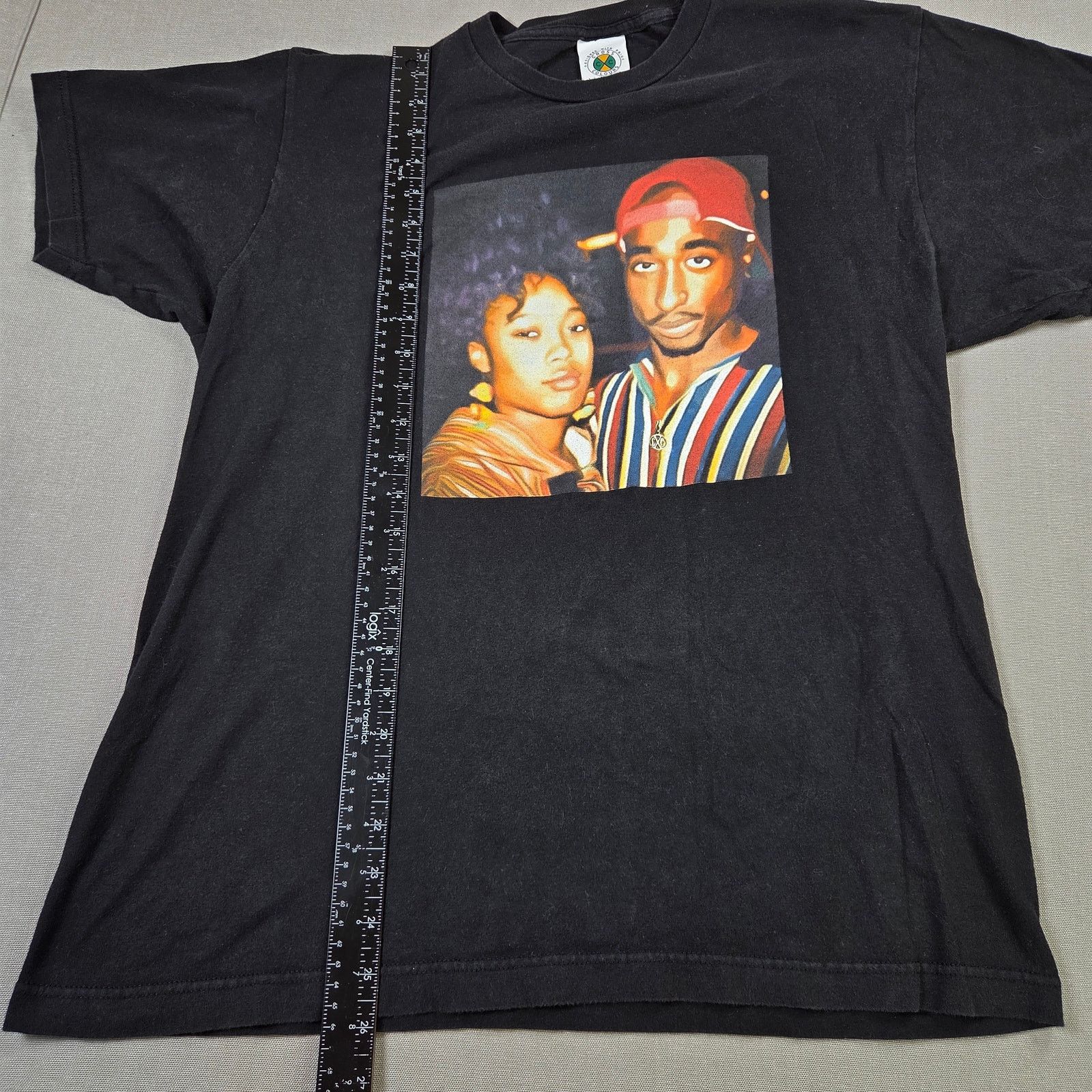 Cross Colours Cross Colours Tupac Graphic Tee Size L Black Hip Hop Size US L / EU 52-54 / 3 - 7 Thumbnail