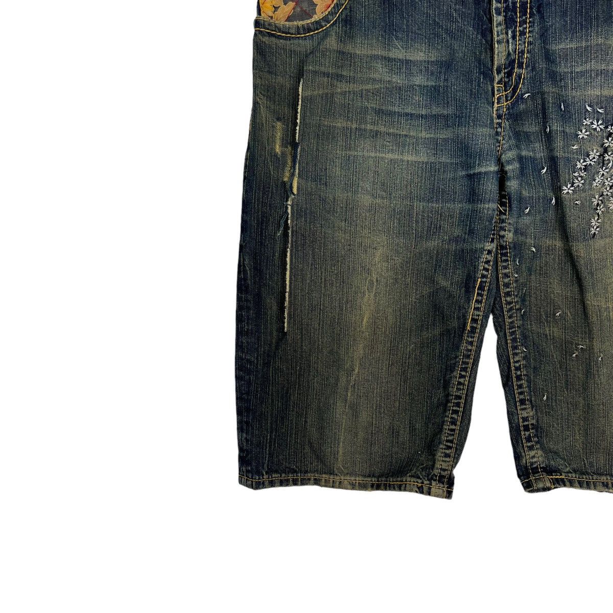 Japanese Brand 🔥 KARAKURI EMBROIDERY SHORT PANTS Size US 38 / EU 54 - 6 Thumbnail