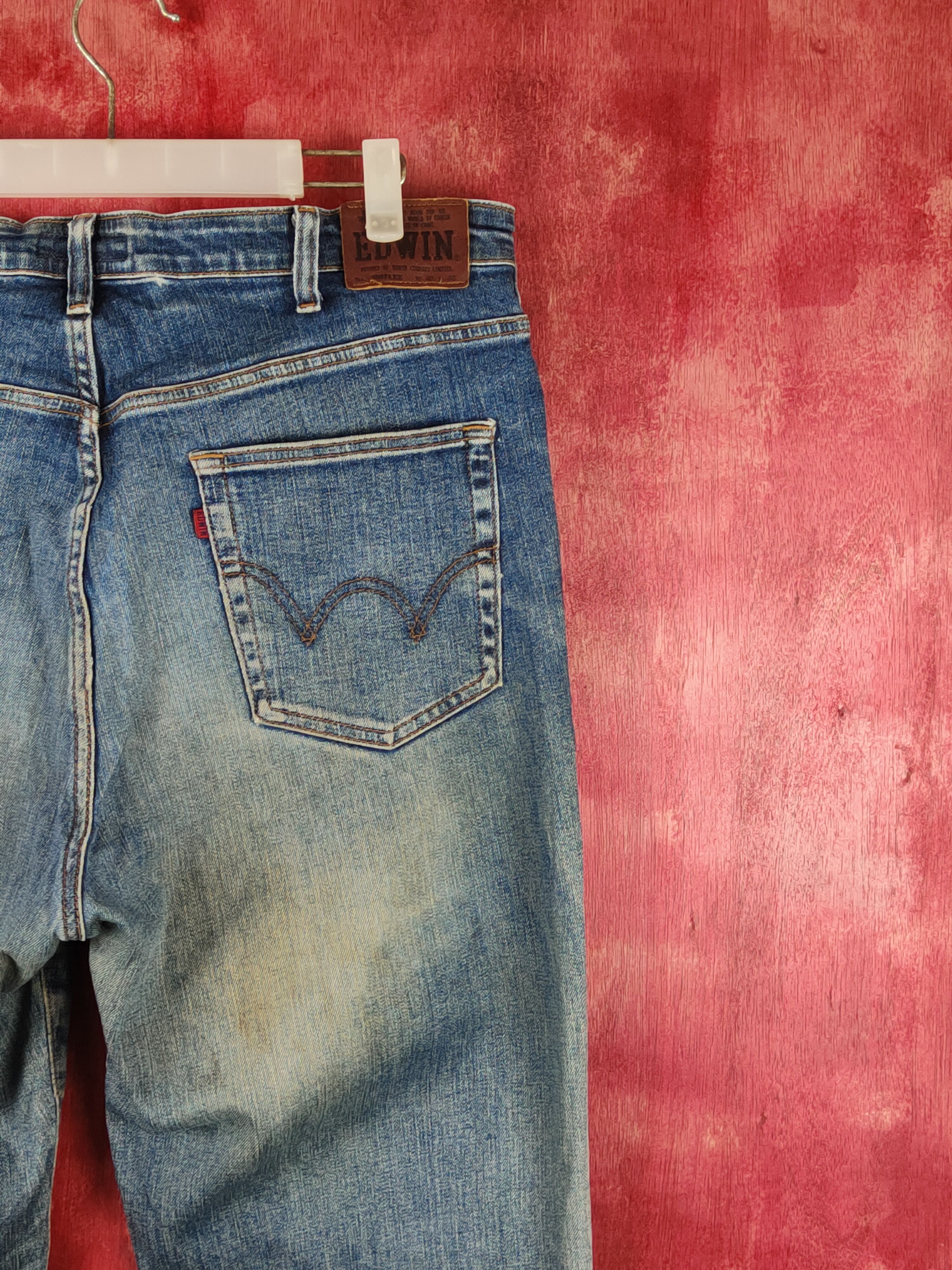 Edwin Edwin Dark Blue Distressed Multipocket Denim #S1609 Size US 35 - 13 Thumbnail