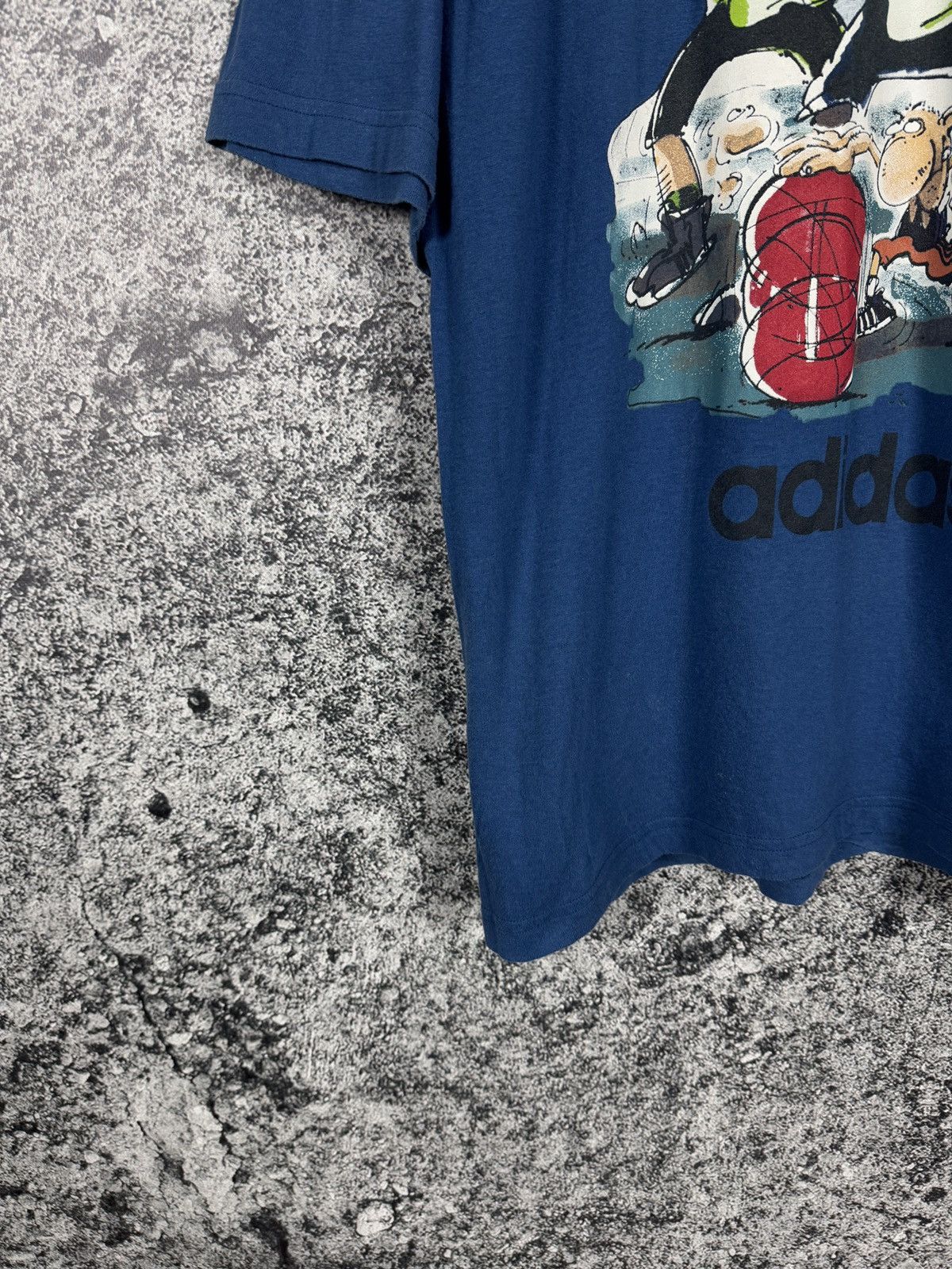 Adidas Adidas Vintage Basketball Graphic T-Shirt Rare Logo 90s XXL Size US XXL / EU 58 / 5 - 4 Thumbnail