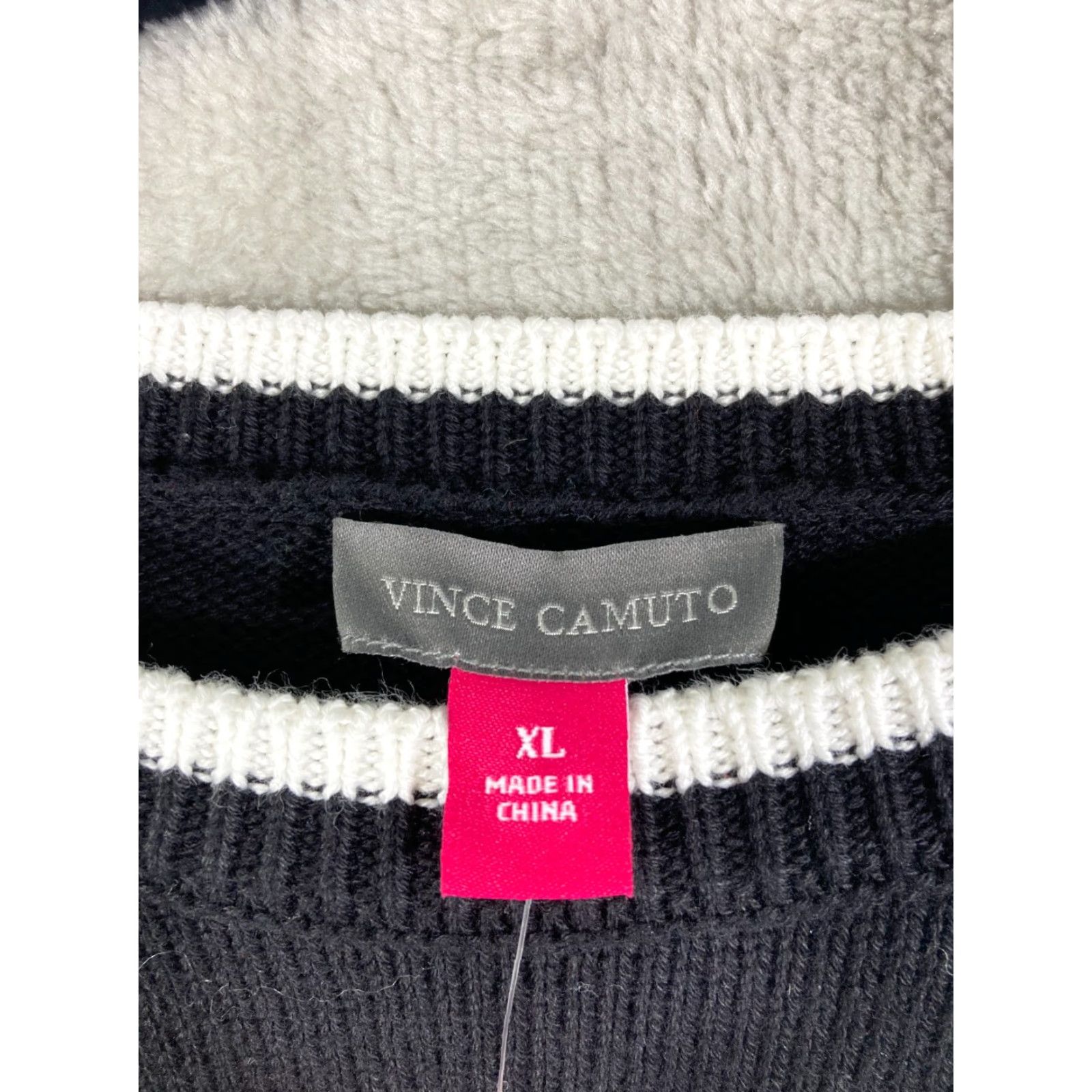 Vince Camuto Vince Camuto Pullover Sweater Womens XL Black Cotton Crew Neck NWT Long Sleeve Size XL / US 12-14 / IT 48-50 - 7 Thumbnail