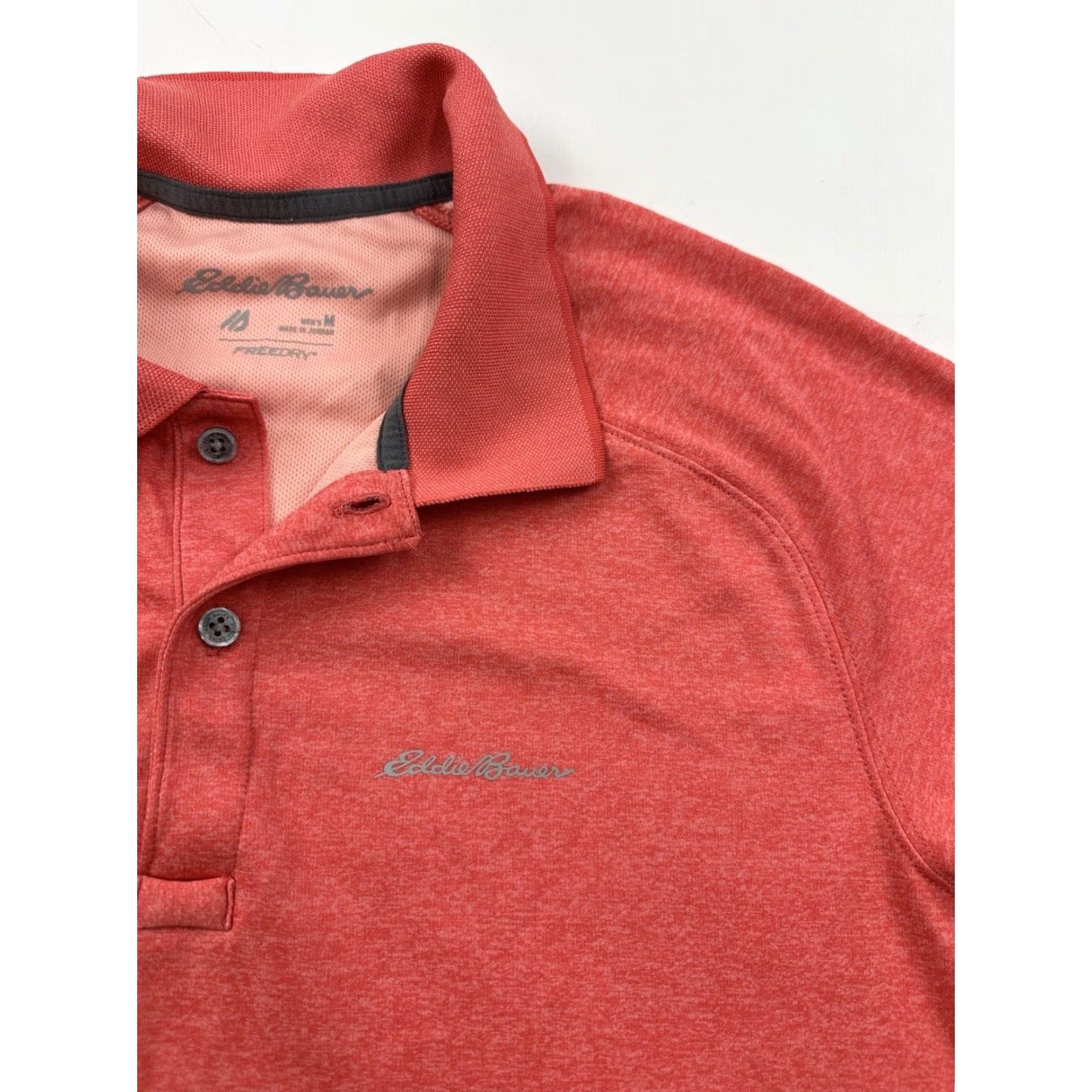 Eddie Bauer Eddie Bauer Shirt Mens Medium Orange Polo Short Sleeve Pullover Fre Dry Size US M / EU 48-50 / 2 - 2 Thumbnail