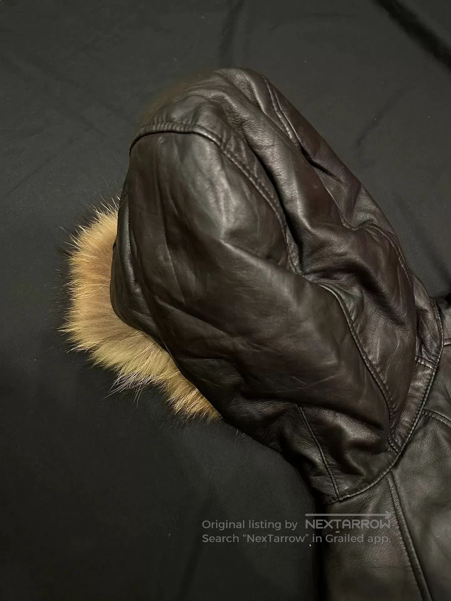 Vintage vintage black n2b bomber leather jacket. Size US L / EU 52-54 / 3 - 8 Thumbnail