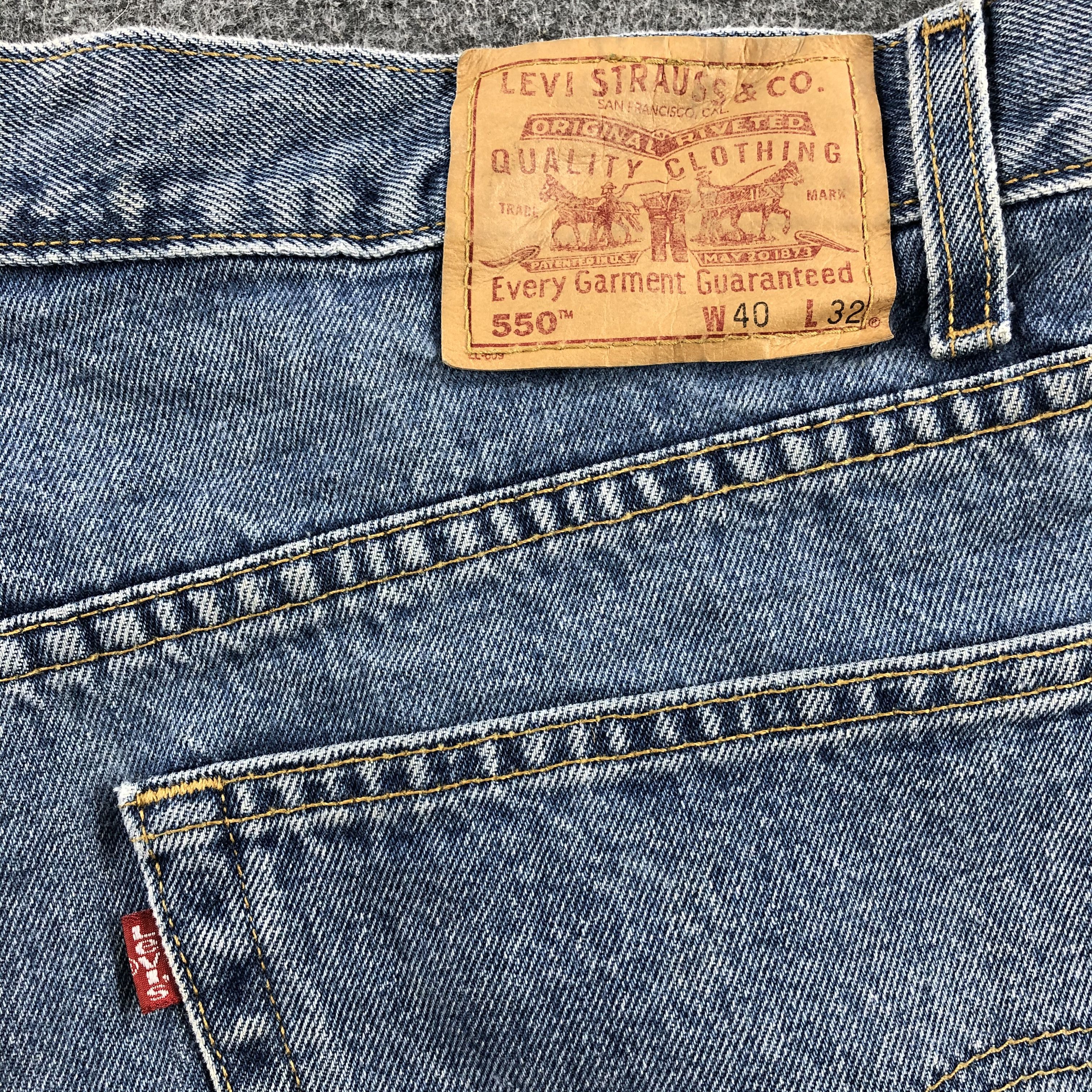 Levi's levis 550 Vintage Jeans Faded Blue Denim-J1015 Size US 39 - 5 Thumbnail
