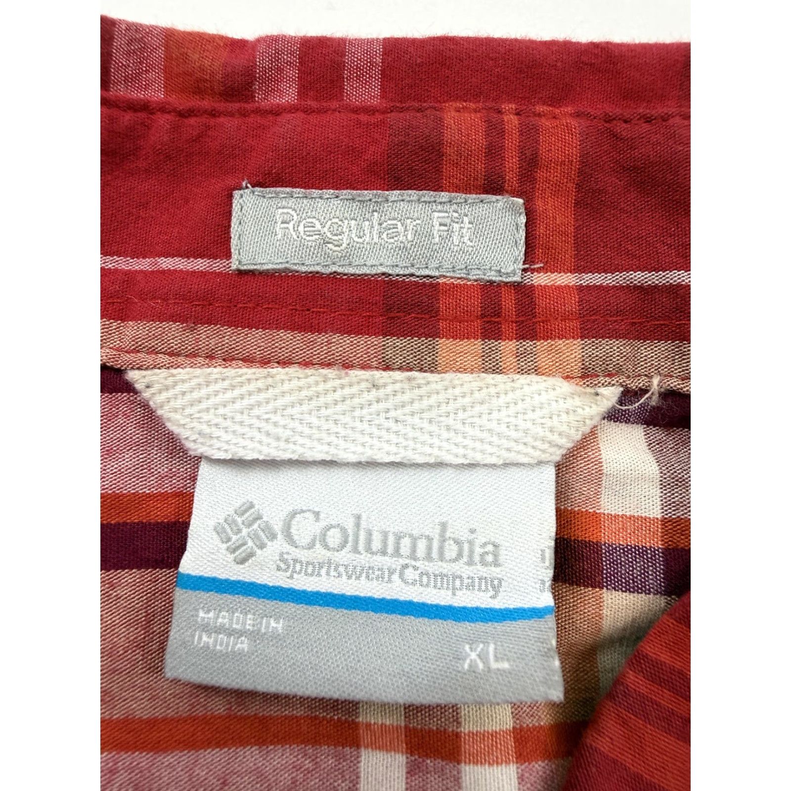 Vintage Columbia Shirt Mens XL Red Plaid Short Sleeve Button Front Regular Fit Casual Size US XL / EU 56 / 4 - 3 Thumbnail