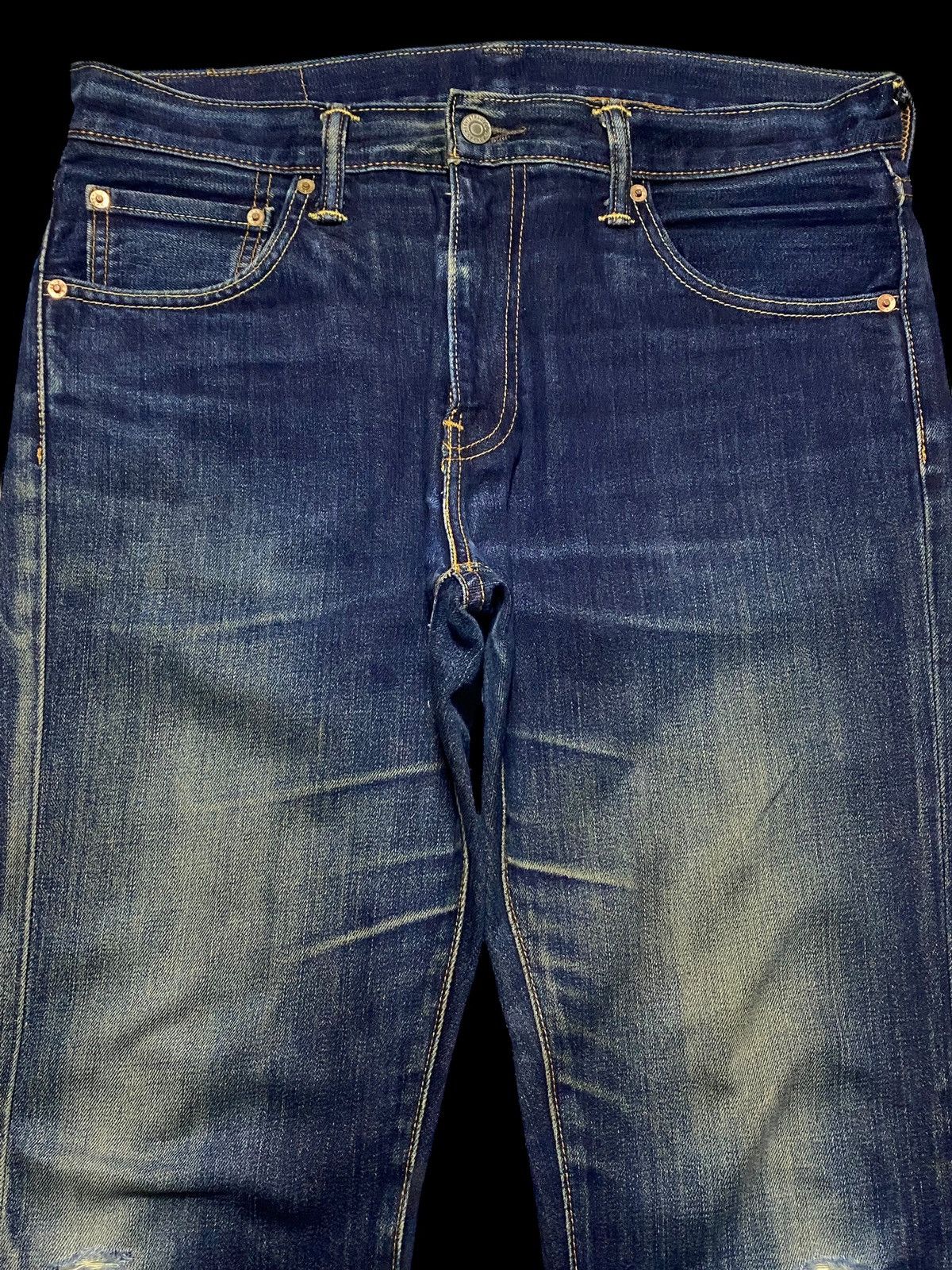 Levi's Levis 527 Y2K Blue Wash Distressed Bootcut Style Jeans Size US 34 / EU 50 - 3 Thumbnail