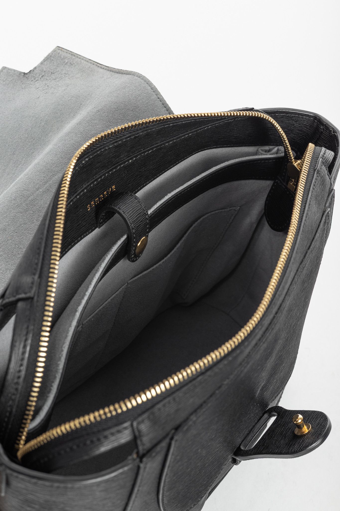 Other Senreve Midi Maestra Black Textured-Leather Backpack Size ONE SIZE - 16 Thumbnail