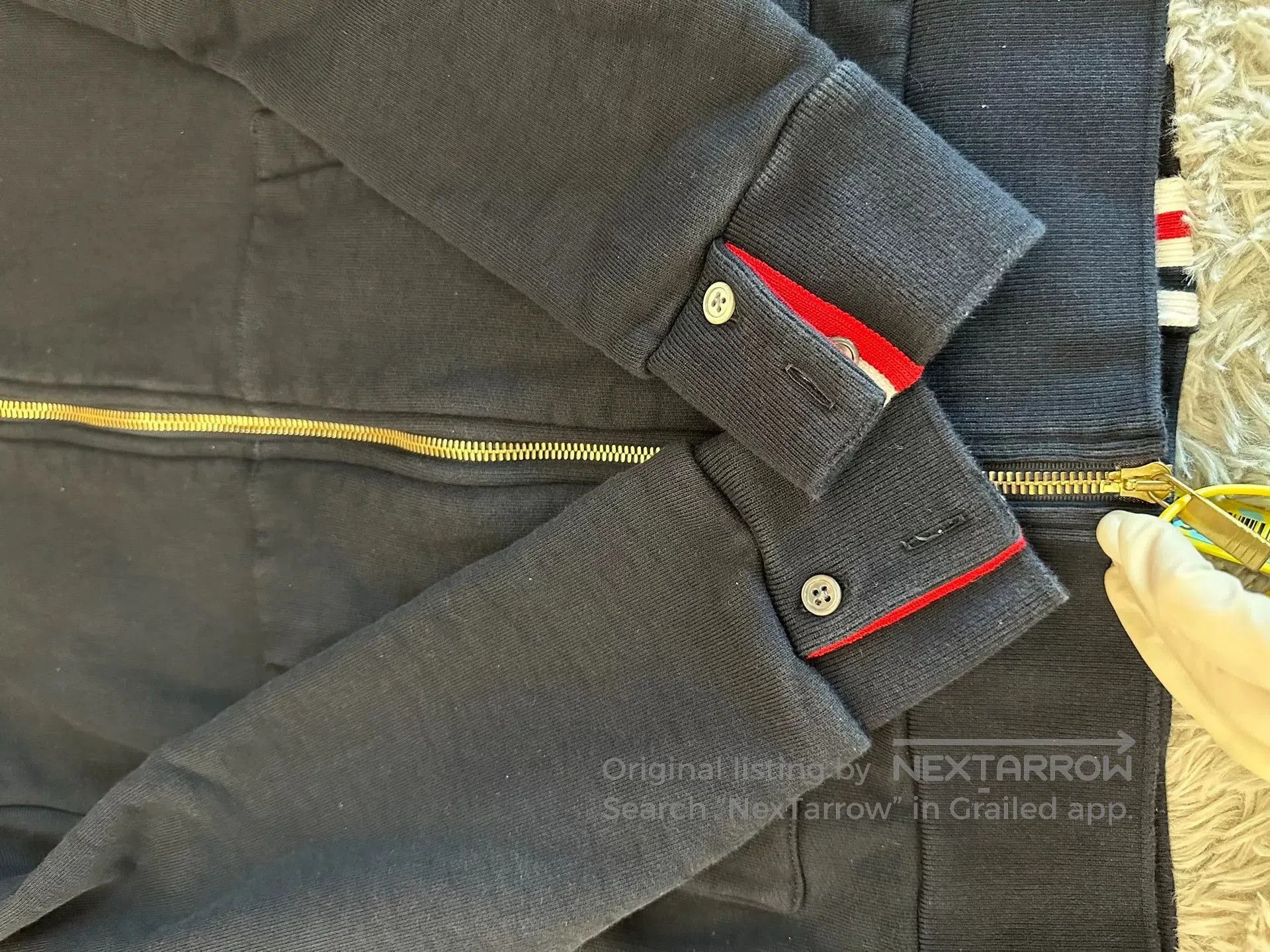 Thom Browne Thom Browne Striped Zip Hoodie. Size S / US 4 / IT 40 - 4 Thumbnail