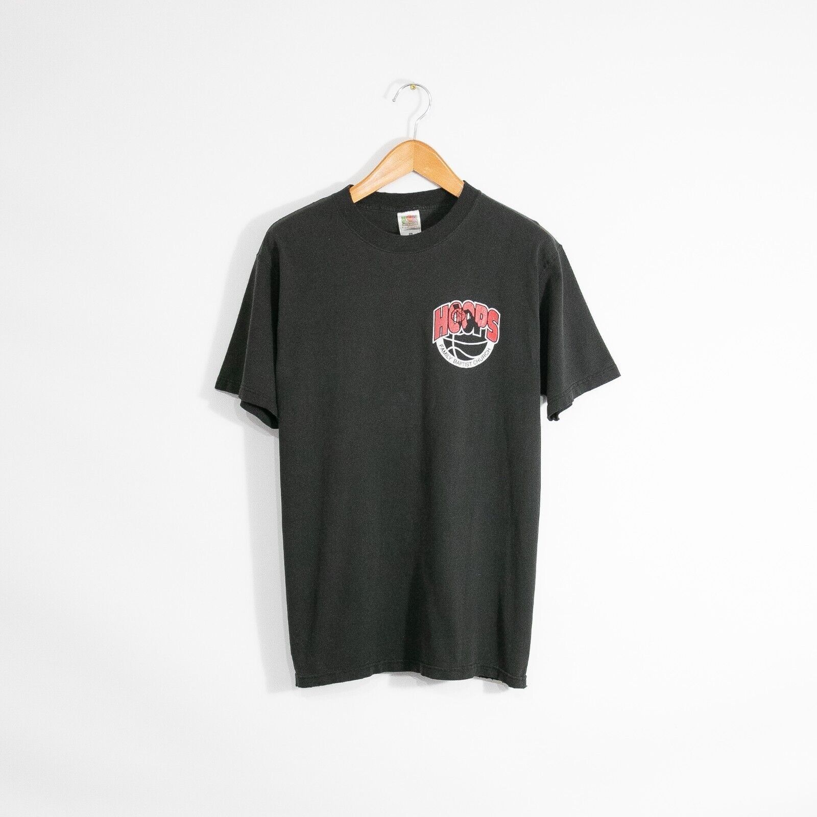 Vintage Vintage 90s Hoops Basketball T Shirt Large - Baptist Church Size US L / EU 52-54 / 3 - 1 Thumbnail