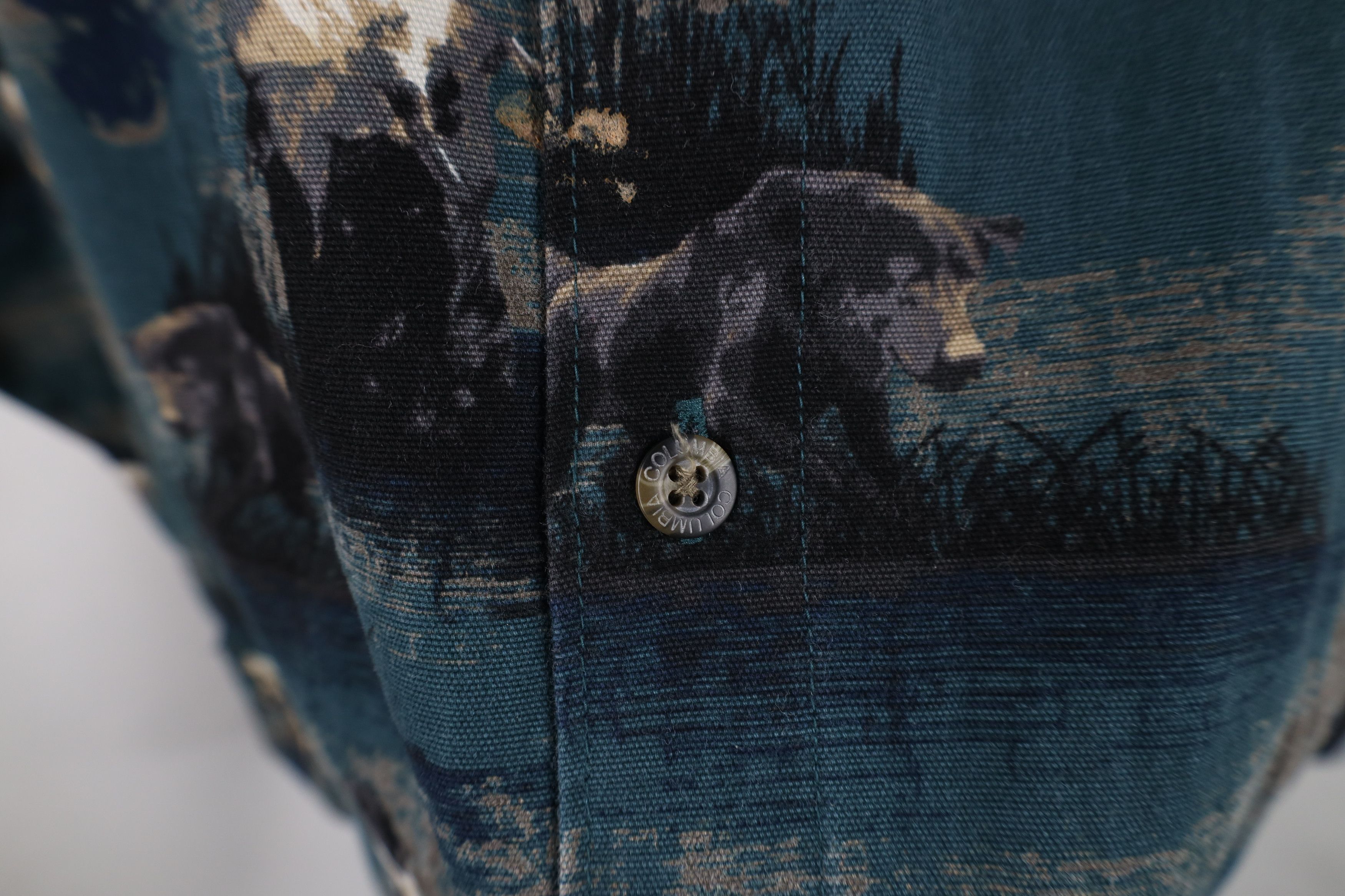 Columbia Vintage Columbia Cloth Duck Hunting Dog Button Down Shirt Size US L / EU 52-54 / 3 - 6 Thumbnail