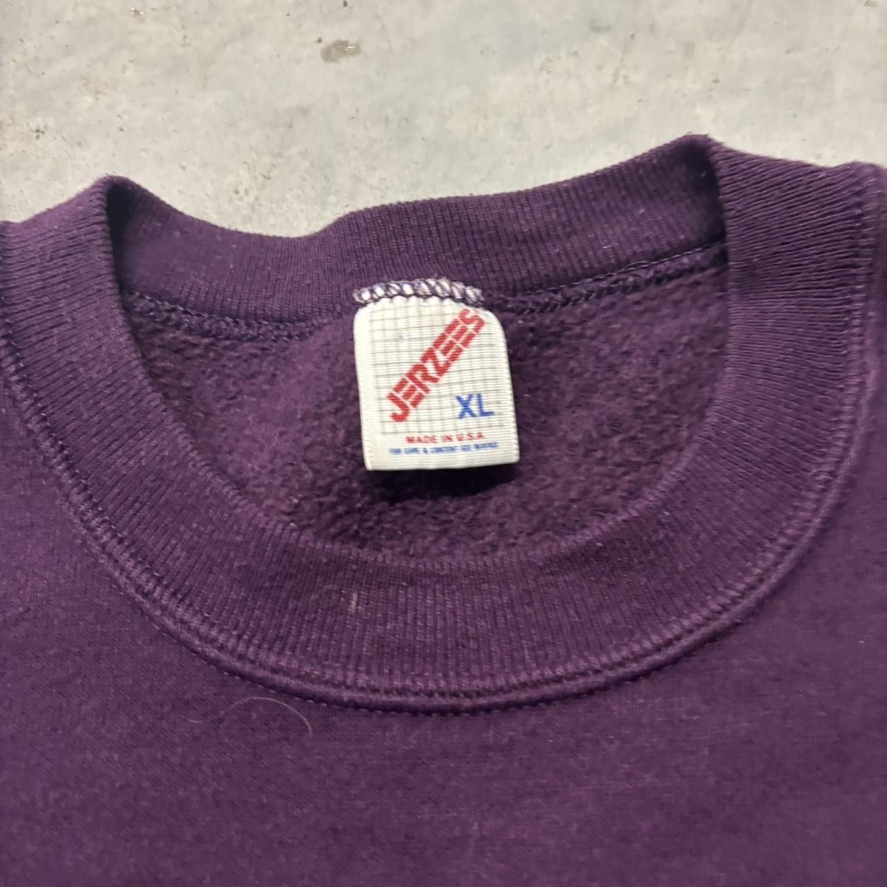 Japanese Brand × Vintage Vintage 90s Purple Art Style Streetwear Crewneck! Size US XL / EU 56 / 4 - 5 Thumbnail