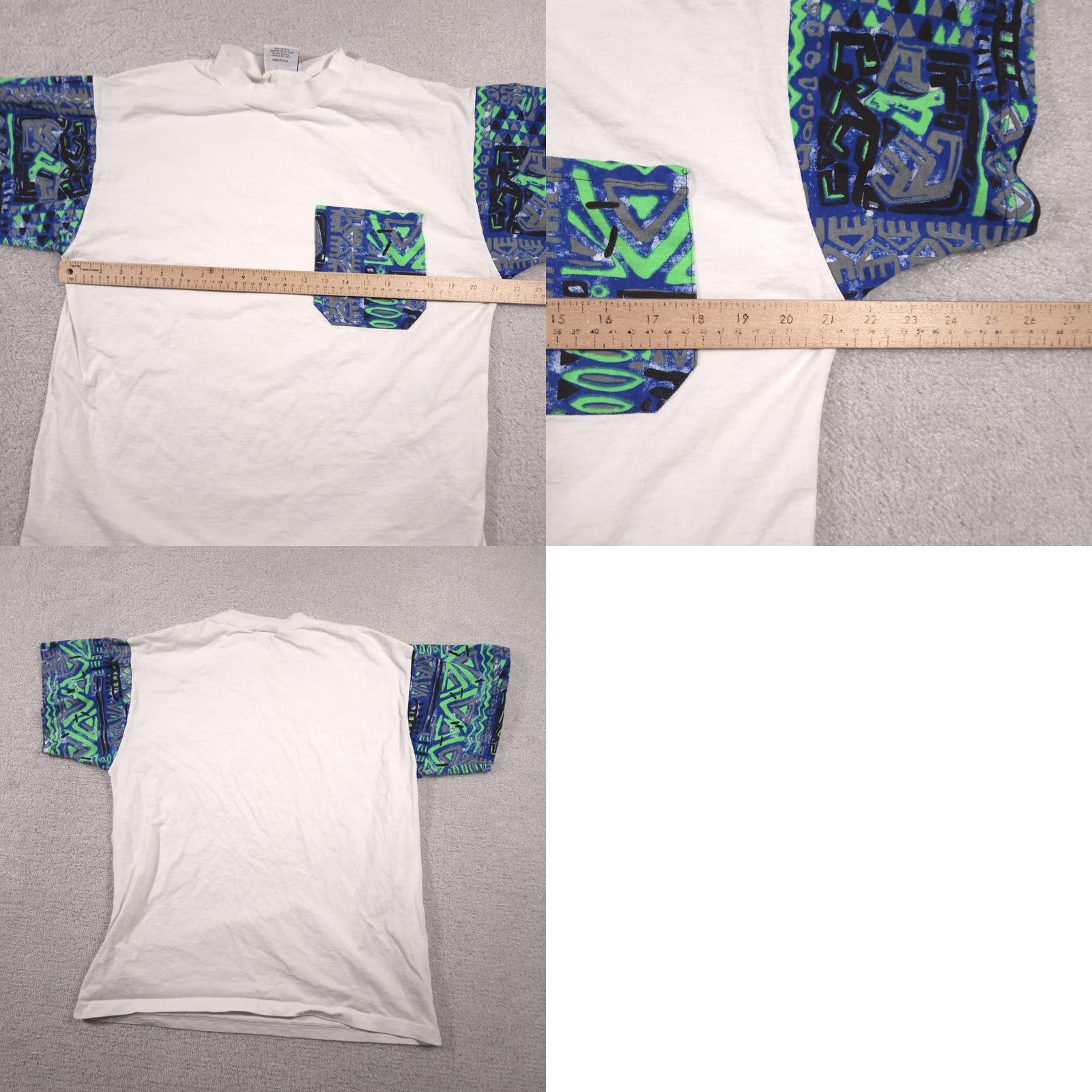 Vintage VINTAGE Touch Match Shirt Mens One Size Tribal Pocket Made USA 90s White Size US M / EU 48-50 / 2 - 10 Thumbnail