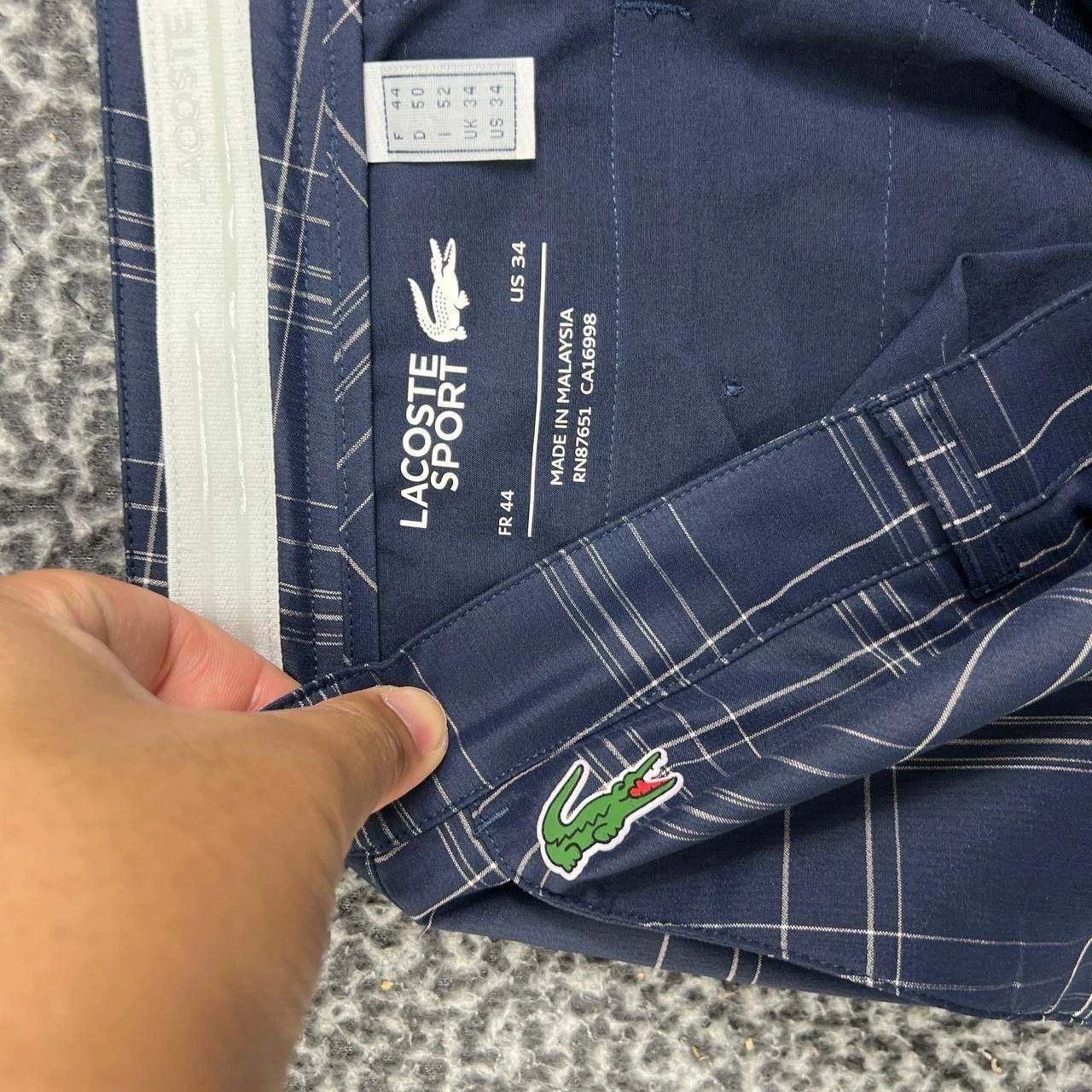 Lacoste Lacoste Sport Men Plaid Golf Trousers Pants 34 Pockets Size US 34 / EU 50 - 5 Thumbnail