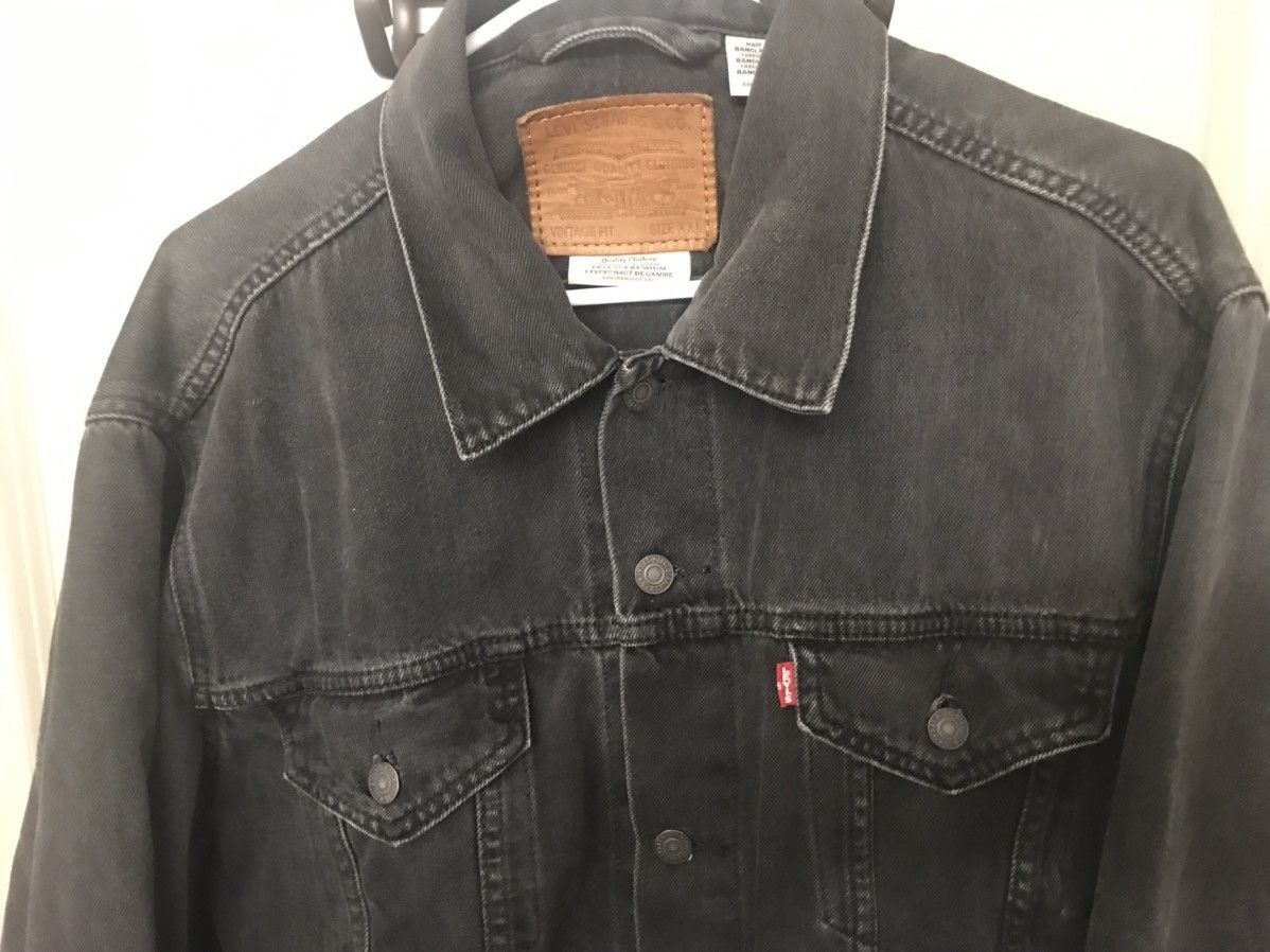 Levi's Vintage Clothing Levi's Strauss Black Denim Vintage Fit Jacket Men's Size US XXL / EU 58 / 5 - 4 Thumbnail