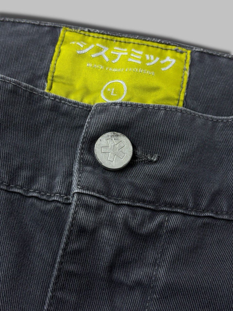Systemic Systemic Cargo Pants Grey Women Stitching with flared fit Size US 34 / EU 50 - 18 Thumbnail