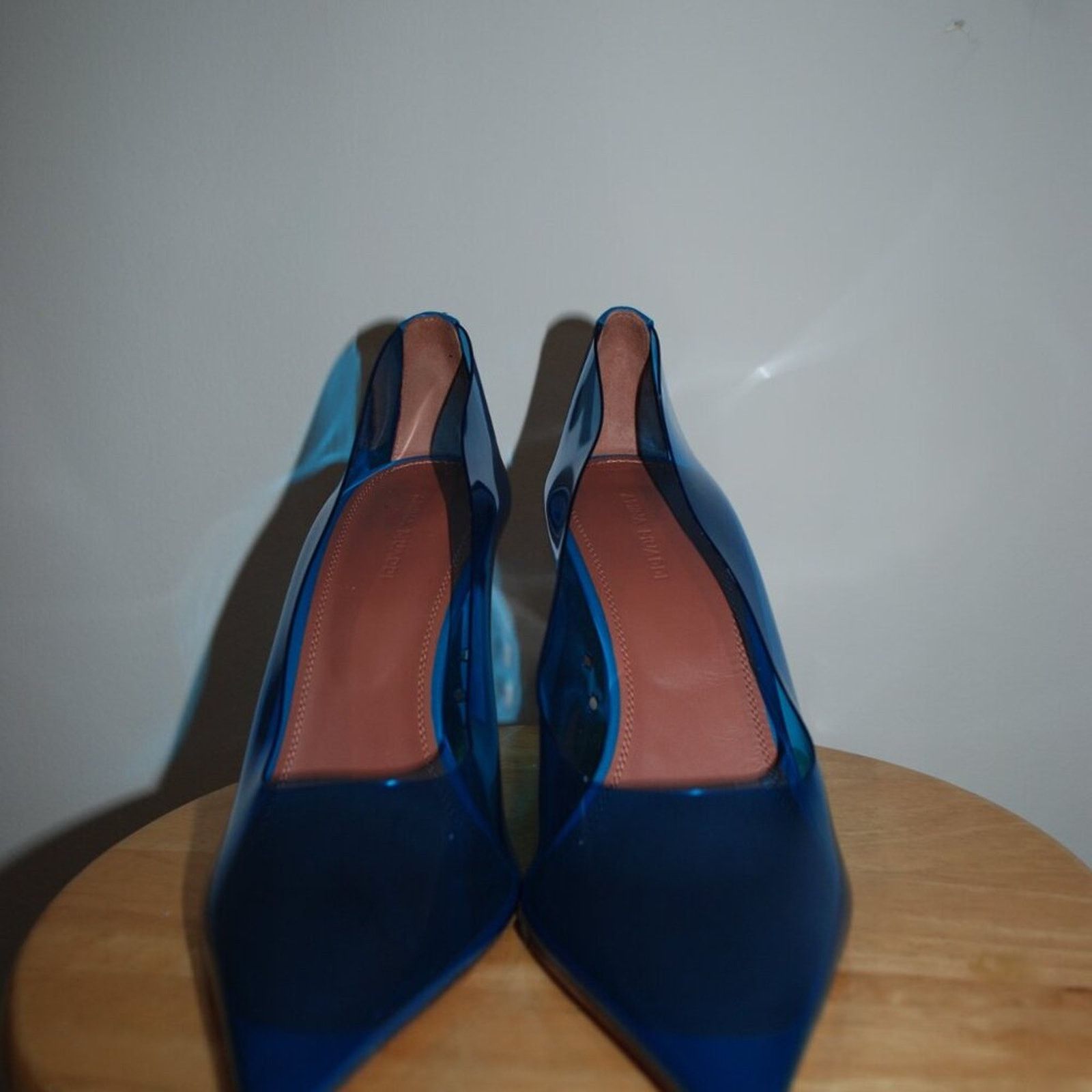 Amina Muaddi Amina Muaddi Ane PVC Glass 95mm Wedge pumps - 40.5 EU Size US 10.5 / IT 40.5 - 7 Thumbnail