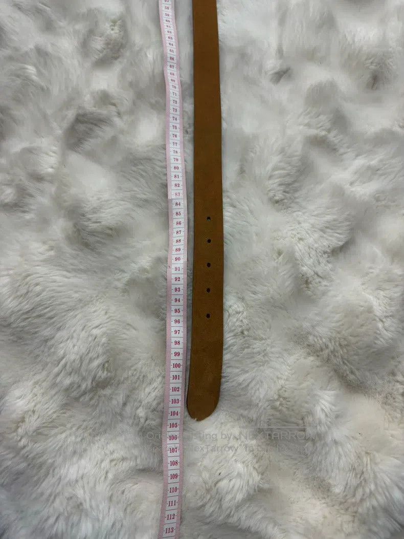 Saint Laurent Paris Saint Laurent Paris size 90 Golden Embossed Logo Belt Size ONE SIZE - 8 Thumbnail