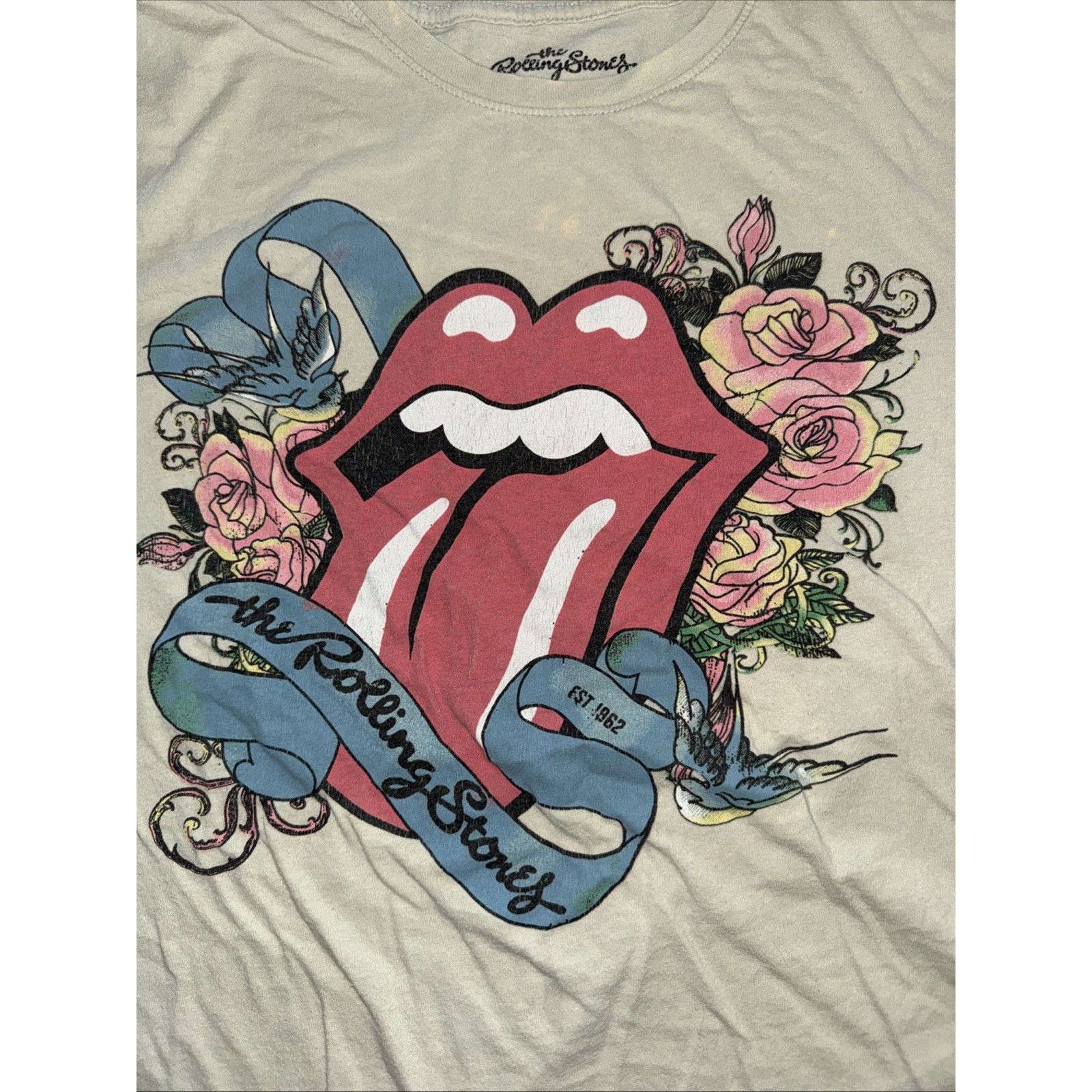 Band Tees × The Rolling Stones The Rolling Stones T-Shirt 2XL 23x25 Tan Size US XXL / EU 58 / 5 - 2 Thumbnail