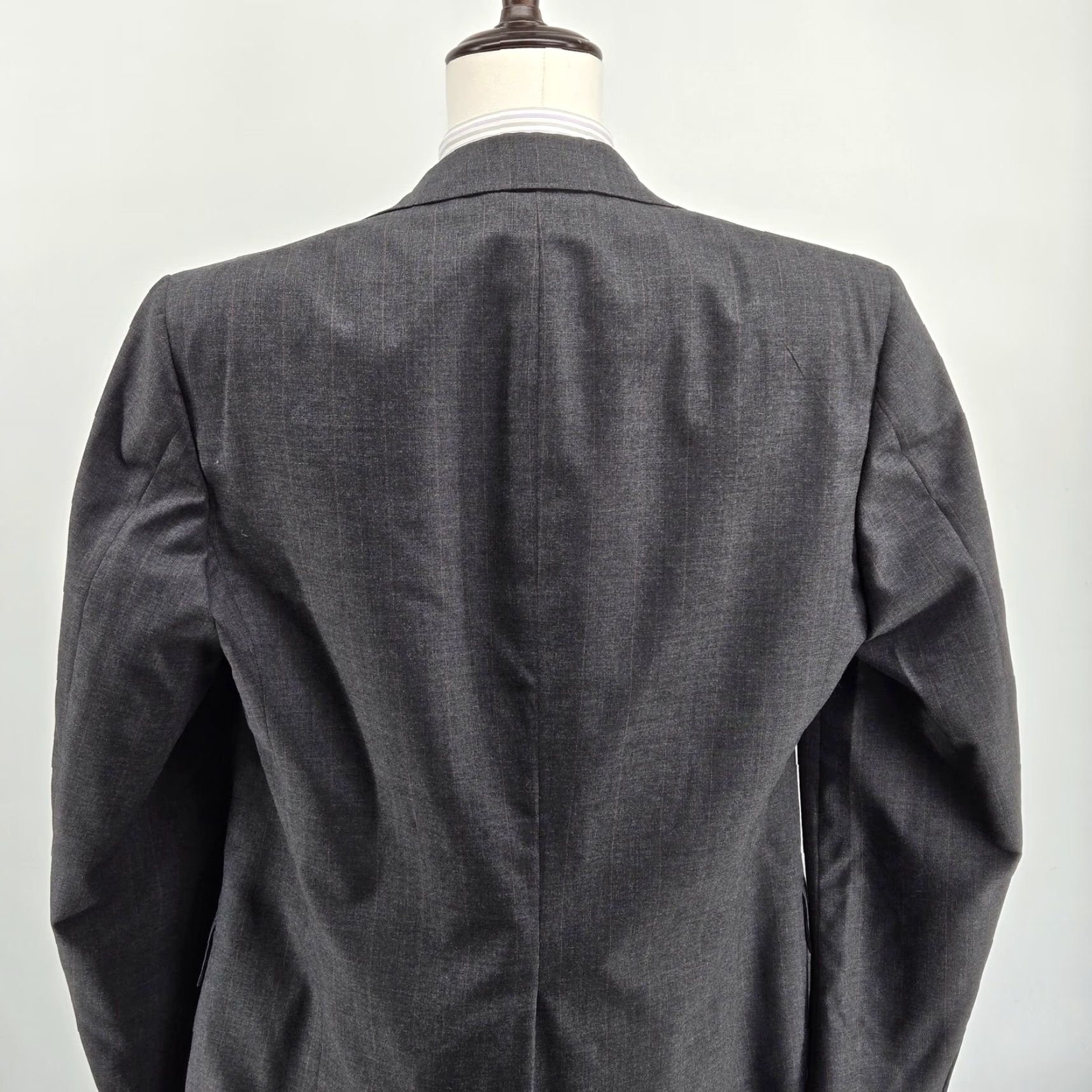 Polo Ralph Lauren Vintage Polo Ralph Lauren 42R Gray Stripe Wool Blazer Made USA Mens Sport Coat Shirt Jacket? Size US XL / EU 56 / 4 - 6 Thumbnail