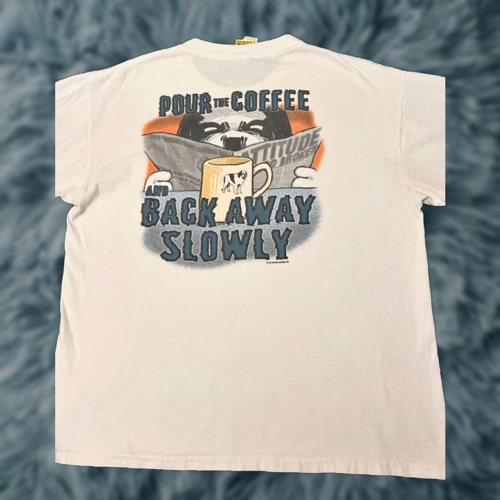 Big Dogs VINTAGE Big Dogs Shirt L White 90s Y2K Cartoon 2005 Mens Regul ar Size US L / EU 52-54 / 3 - 1 Thumbnail