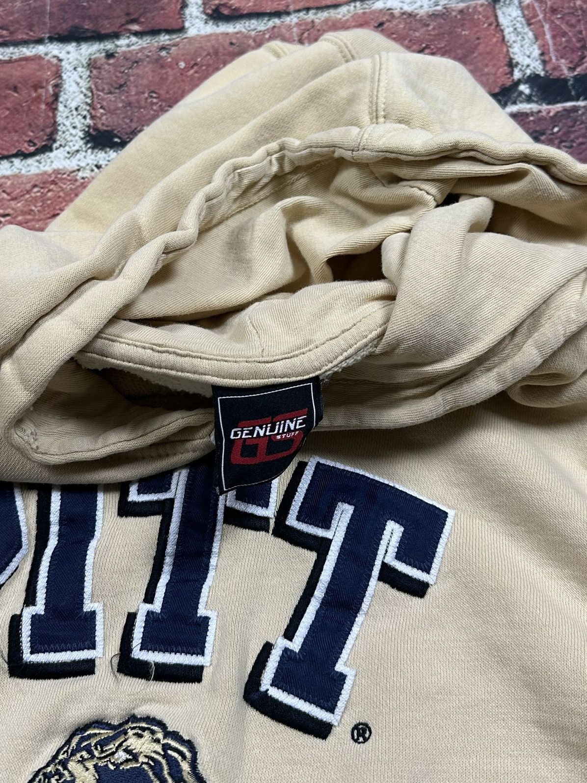 NCAA Y2K Pitt Panthers Hoodie Sweatshirt Pittsburgh University Size US L / EU 52-54 / 3 - 8 Thumbnail