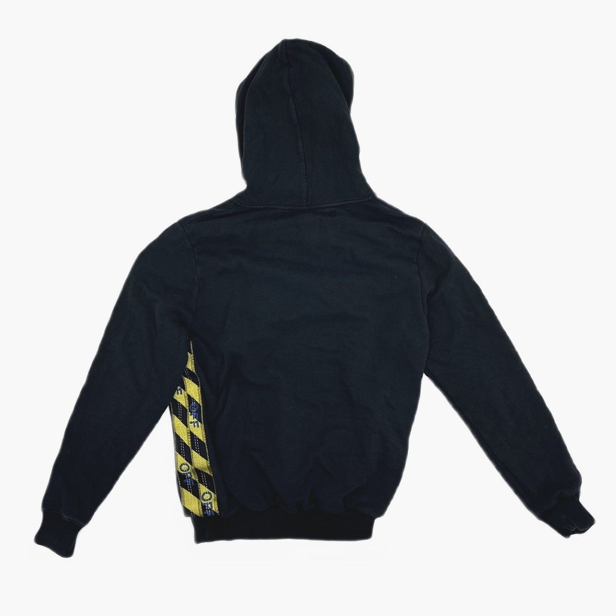 Off-White Off-White Virgil Abloh Tape Over black pullover hoodie Size US XS / EU 42 / 0 - 2 Thumbnail