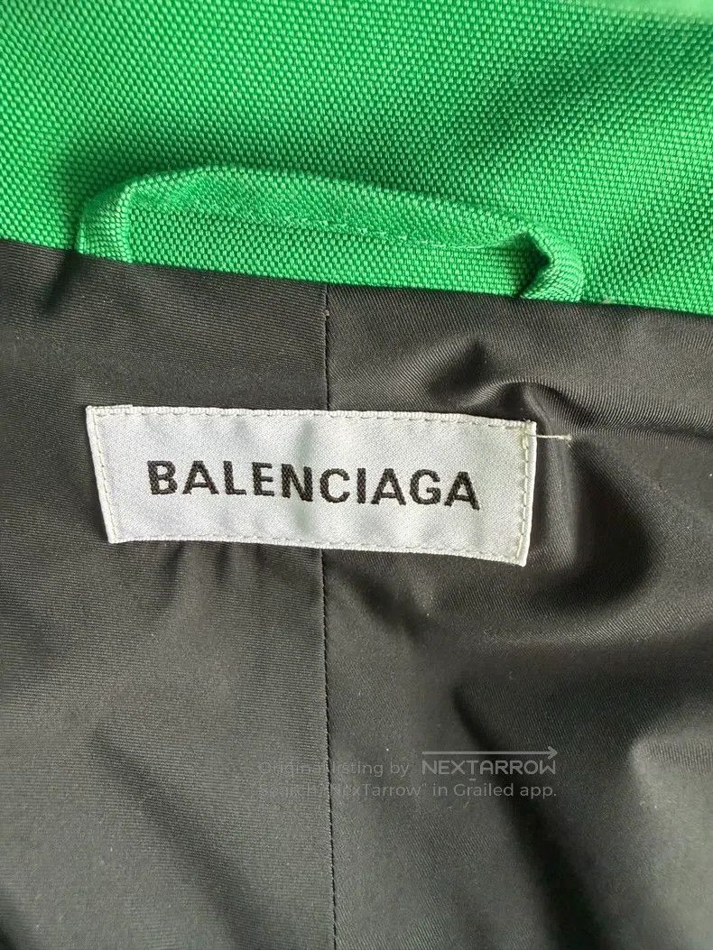 Balenciaga Balenciaga Classic Green Windbreaker Jacket Size XS / US 0-2 / IT 36-38 - 4 Thumbnail