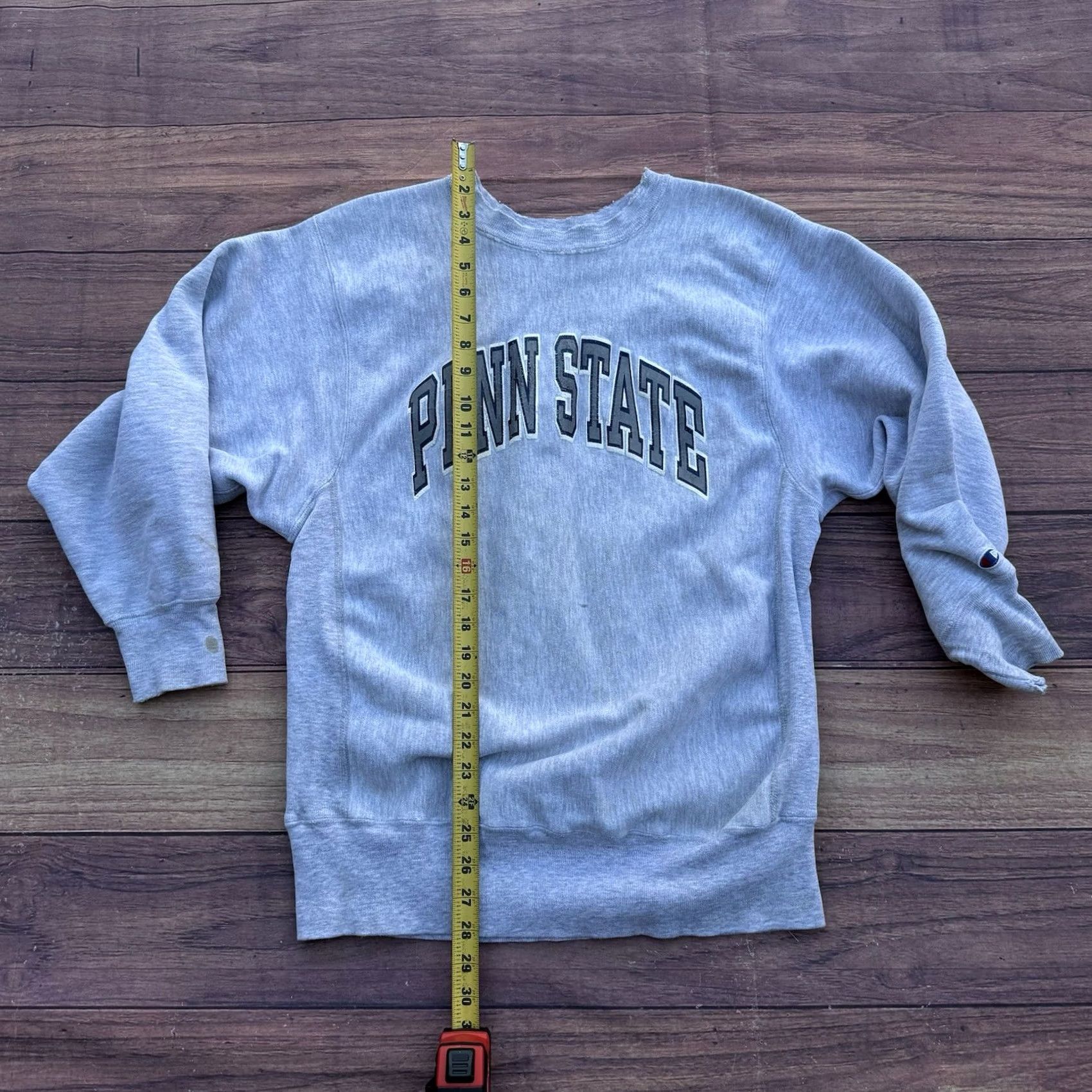 Champion VINTAGE Champion Penn State Reverse Weave Sweatshirt Mens XL Gray 90s Crew Neck Wrestling Size US XL / EU 56 / 4 - 3 Thumbnail