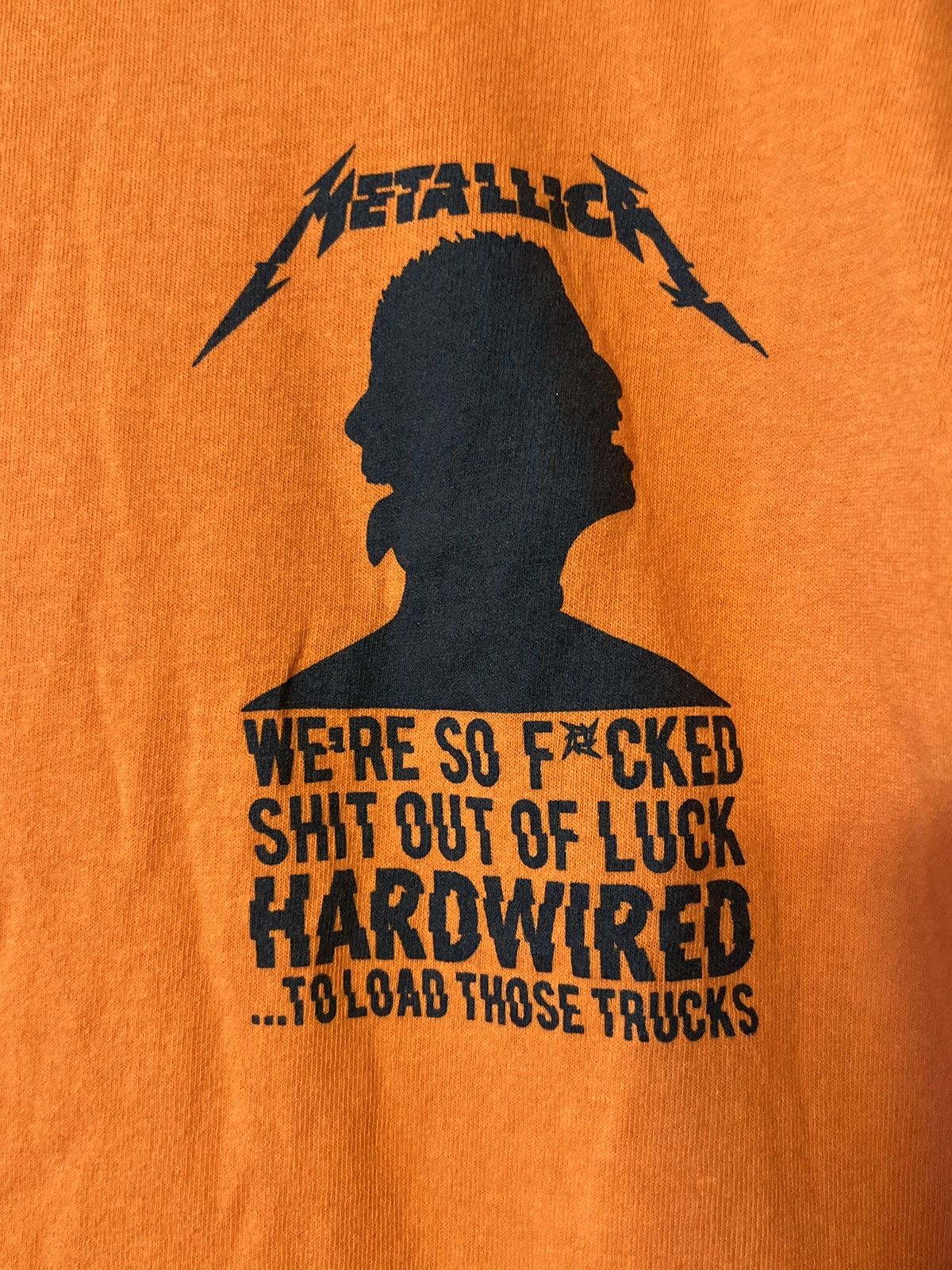 Metallica Metallica Hardwired Tour Crew T Shirt Size XL Orange Concert Size US XL / EU 56 / 4 - 2 Preview