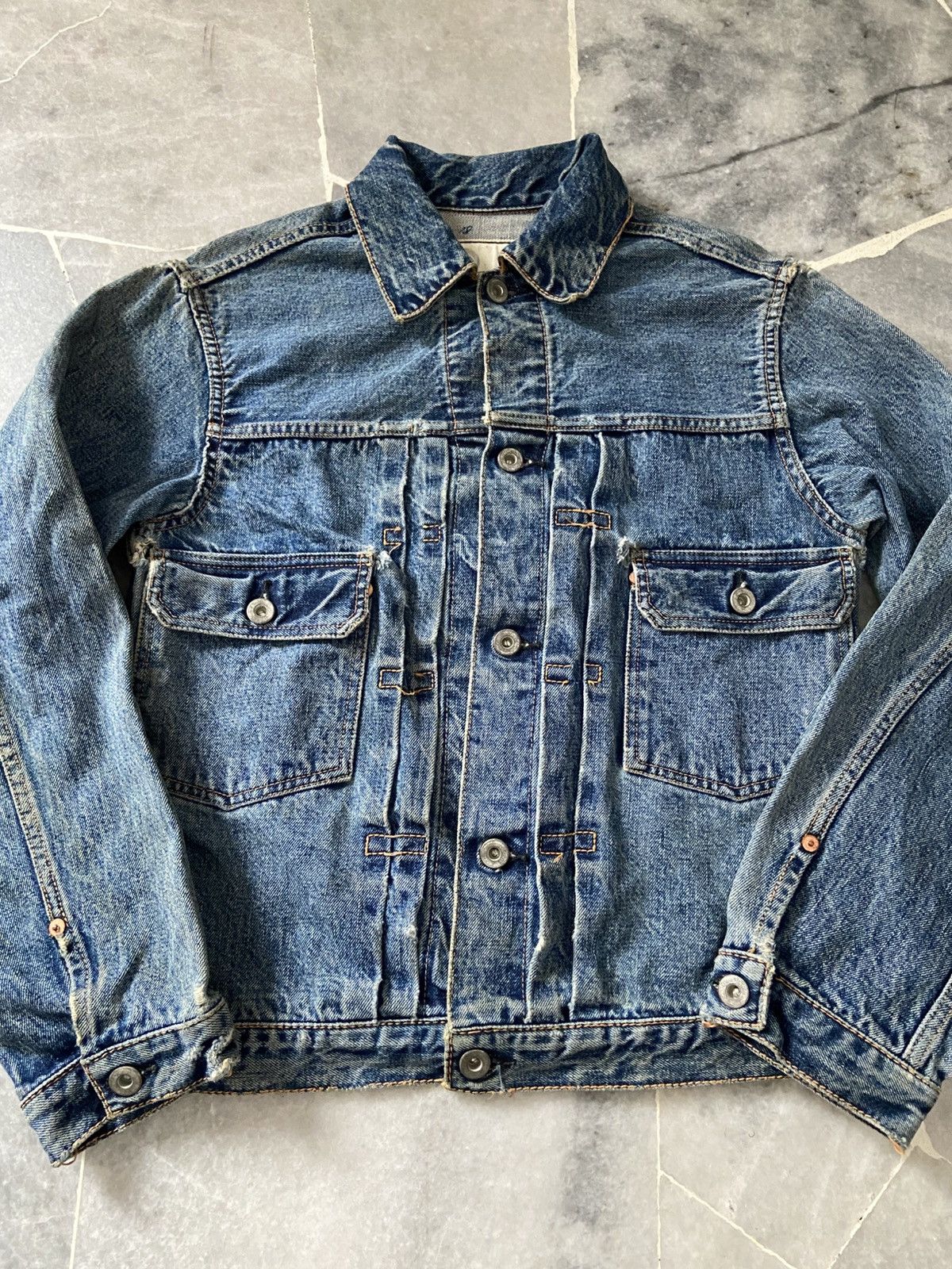 Johnbull JOHNBULL kojima japan Washed Distressed Denim Jacket Size US M / EU 48-50 / 2 - 4 Thumbnail