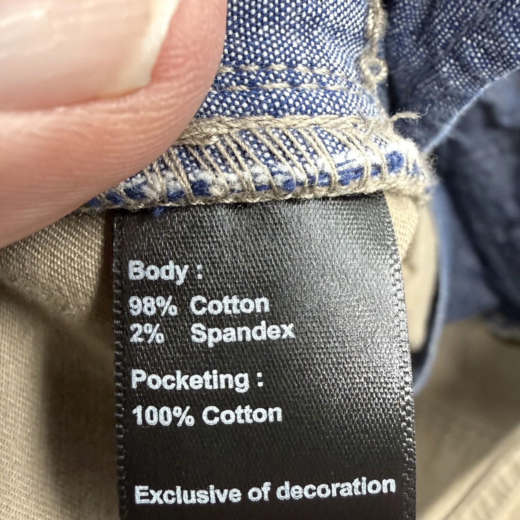 Flint And Tinder Flint and Tinder Pants Mens 33x34 Beige Straight Chino Stretch 5-Pocket Casual Adult Regular Fit Size US 33 - 6 Thumbnail
