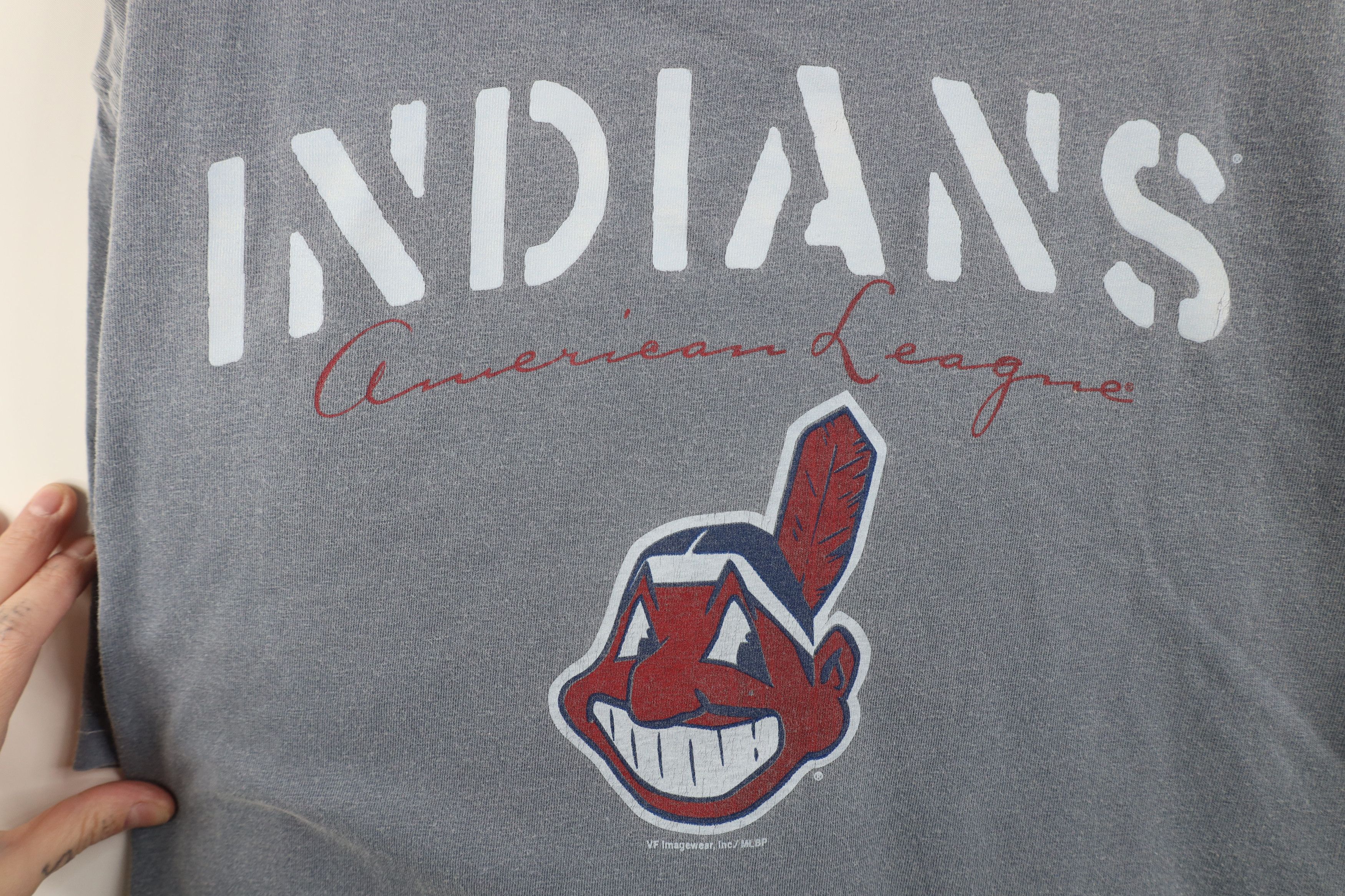 Vintage Vintage Chief Wahoo Cleveland Indians Baseball T-Shirt Blue Size US XXL / EU 58 / 5 - 4 Thumbnail