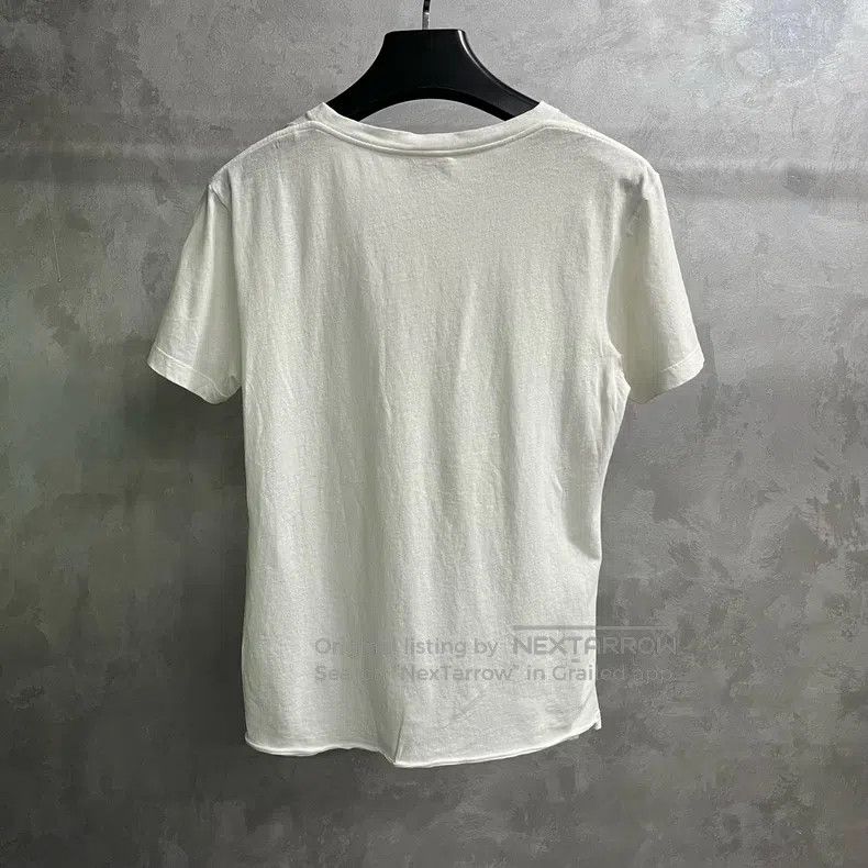 Saint Laurent Paris Saint Laurent Paris White Solid Color Crew Neck Short Slee Size US XS / EU 42 / 0 - 5 Thumbnail