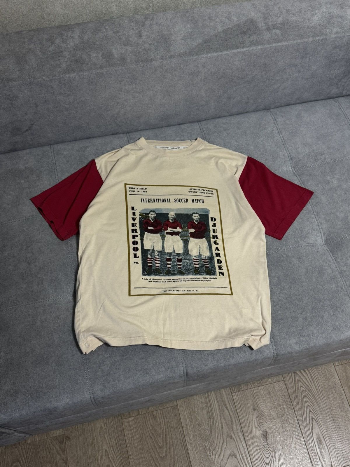 Adidas × Vintage Vintage Archive Liverpool vs Djurgarden 1948 soccer t-shirt Size US M / EU 48-50 / 2 - 2 Thumbnail