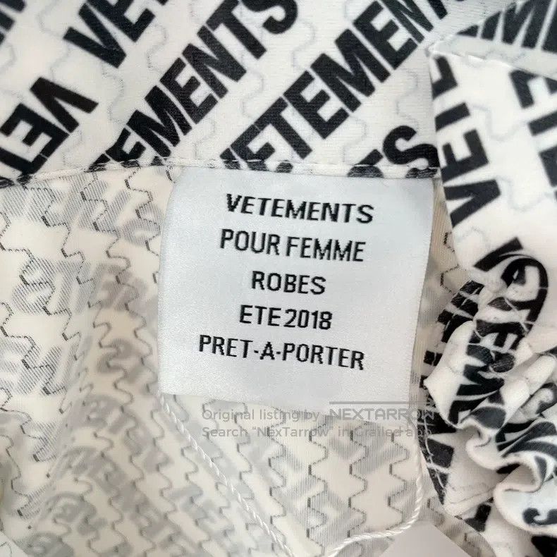 Vetements Vetements All-over Printed Logo Dress Size S / US 4 / IT 40 - 6 Thumbnail