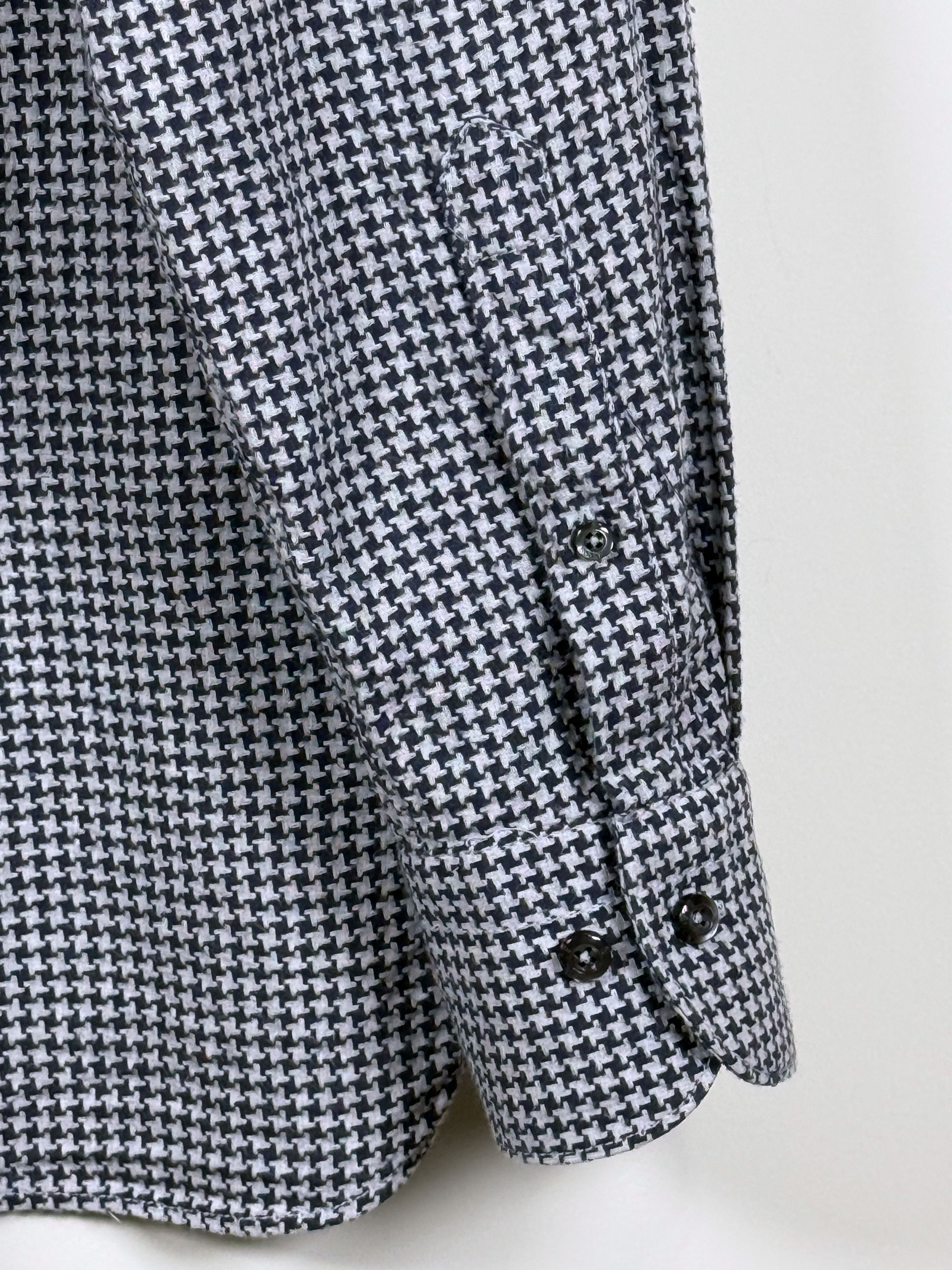 Bogner Men's Bogner Houndstooth Casual Shirt 42/L Size US L / EU 52-54 / 3 - 3 Thumbnail