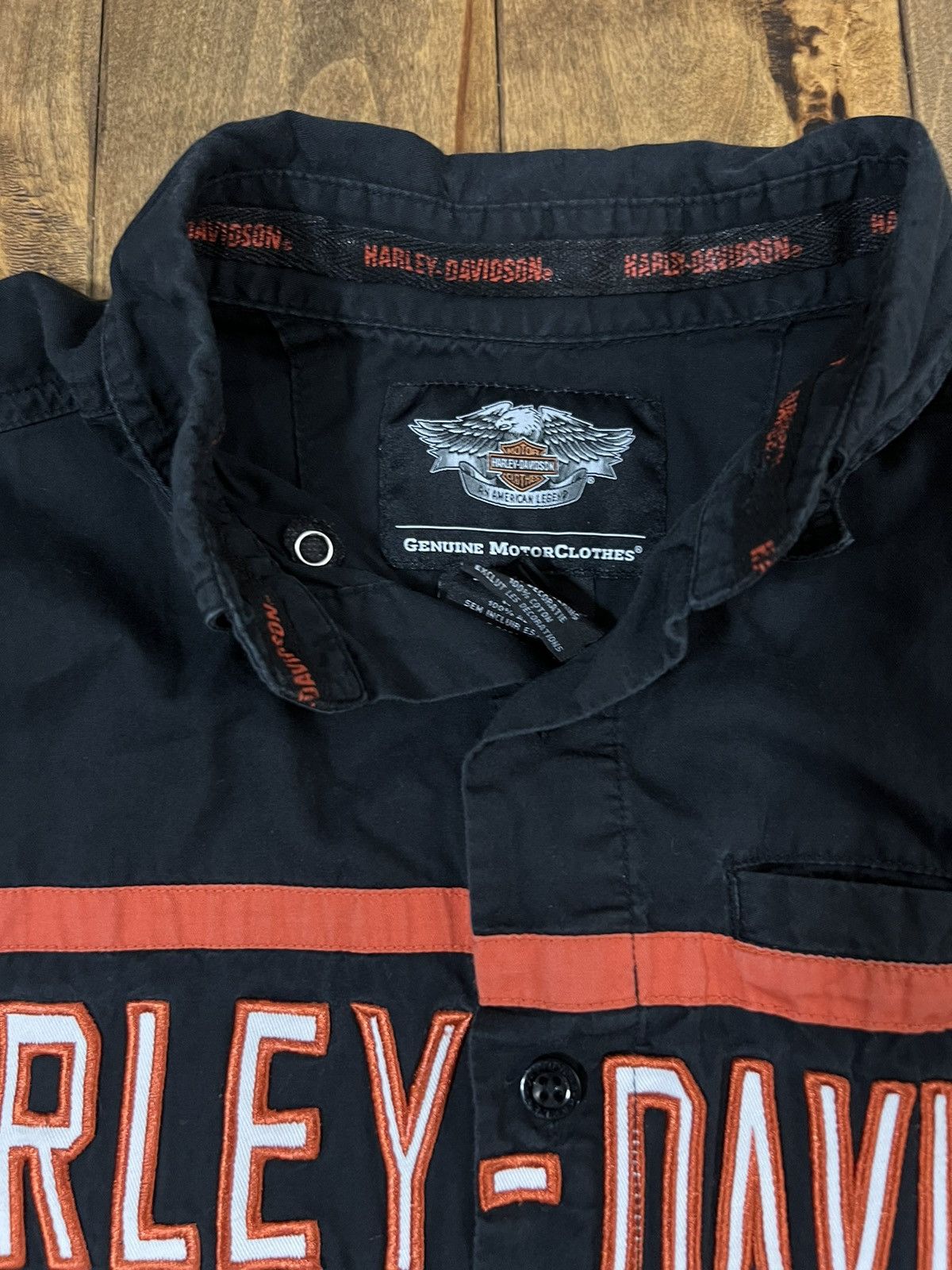 Harley Davidson × Vintage Vintage Harley Davidson Button up Shirt Size US S / EU 44-46 / 1 - 11 Thumbnail