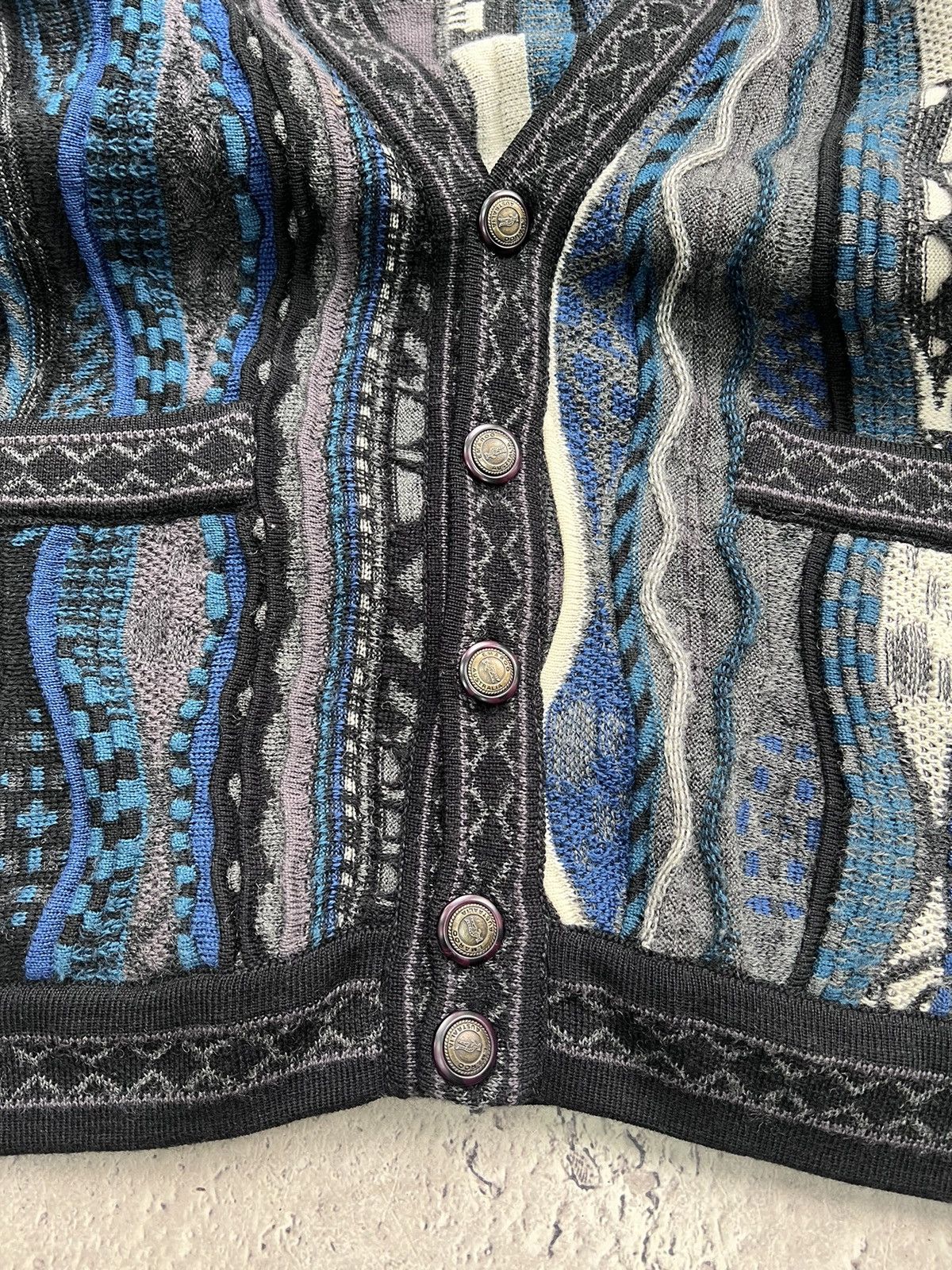 Carlo Colucci × Coogi × Vintage Rare Vintage CARLO COLUCCI Cardigan Sweater Coogi Size US XL / EU 56 / 4 - 7 Thumbnail